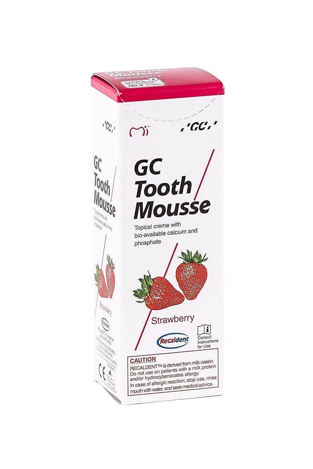 GC Tooth Mousse 1 X40Gm Dental Product (Strawberry) USA STOCK GC Tooth Mousse 1 X40Gm Dental Product (Strawberry) USA STOCK