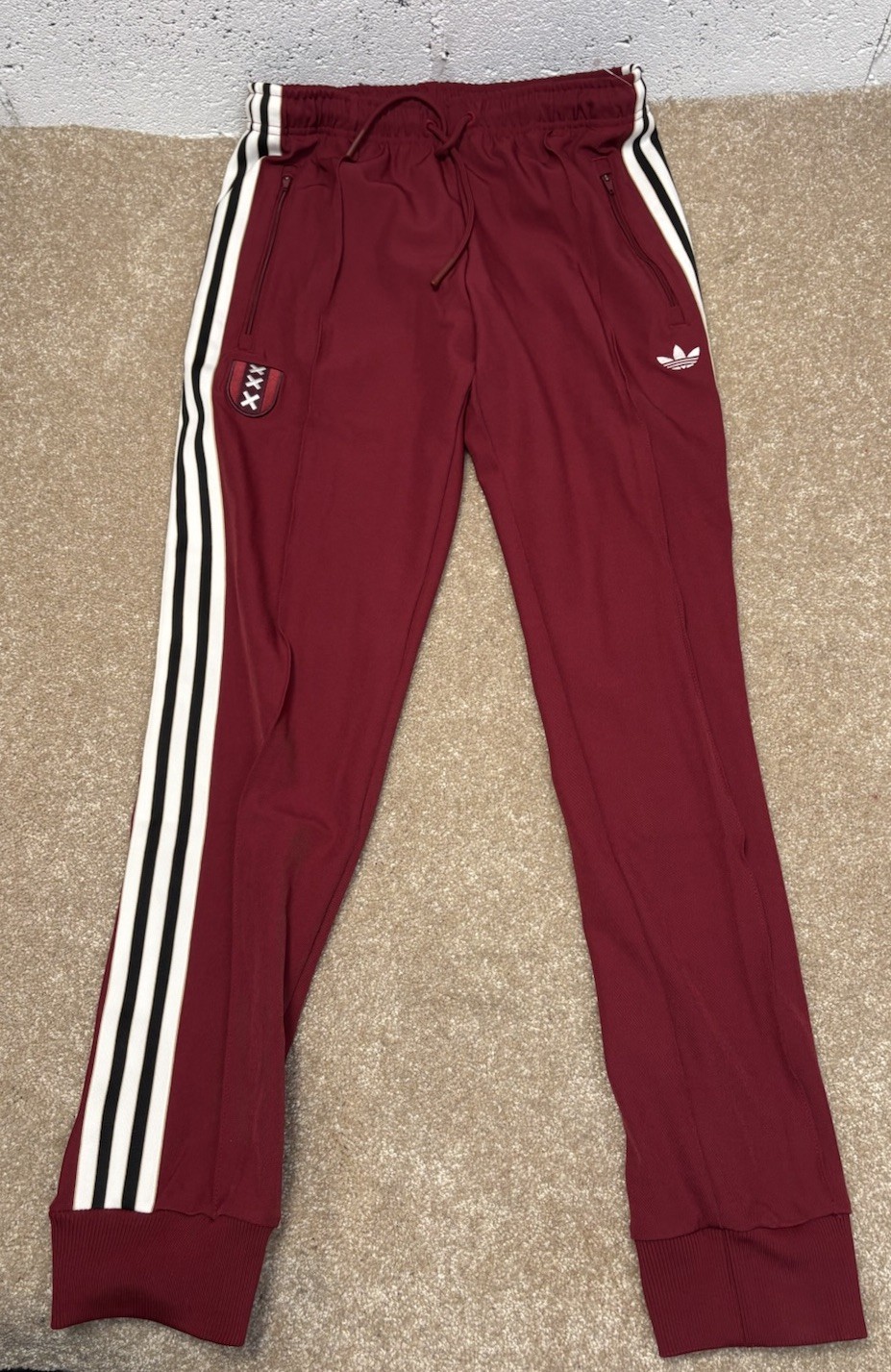 NEW Adidas Ajax 2024/25 Originals 125th Anniversary Track Pants Men\'s Sz Medium NEW Adidas Ajax 2024/25 Originals 125th Anniversary Track Pants Men\'s Sz Medium