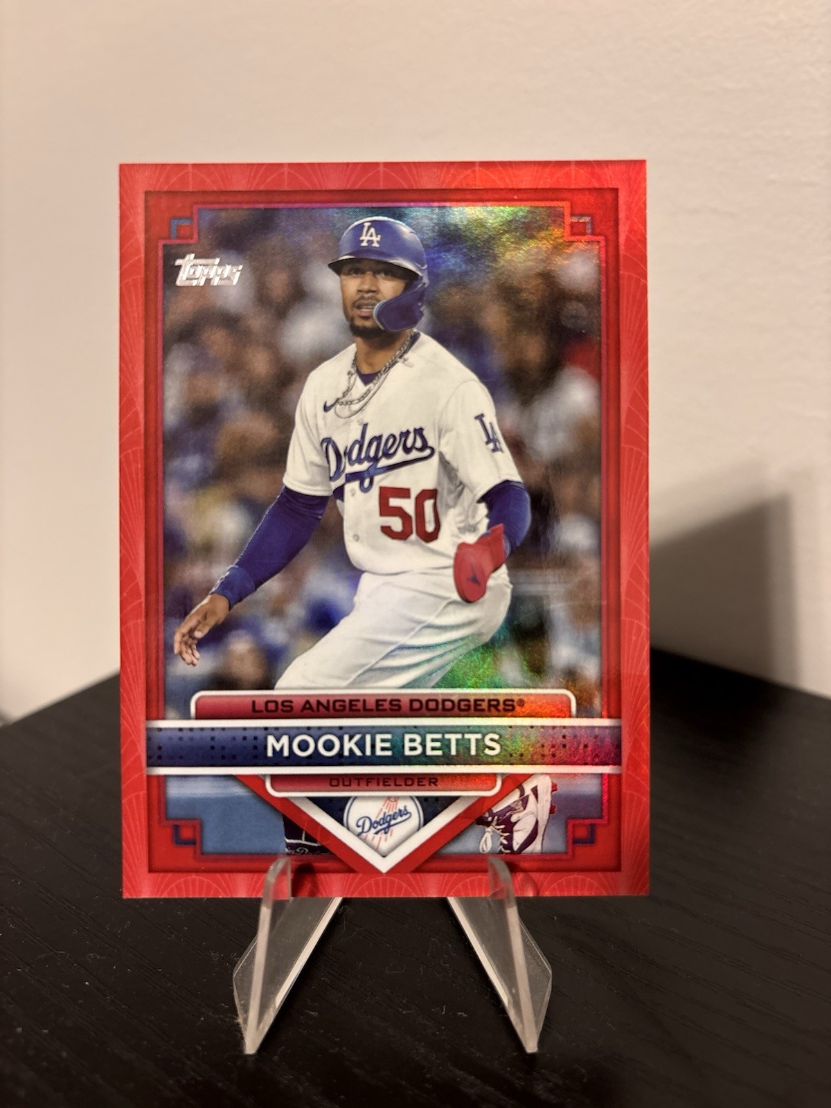 2023 Topps Flagship Mookie Betts /10 Red Parallel #15 Dodgers 2023 Topps Flagship Mookie Betts /10 Red Parallel #15 Dodgers