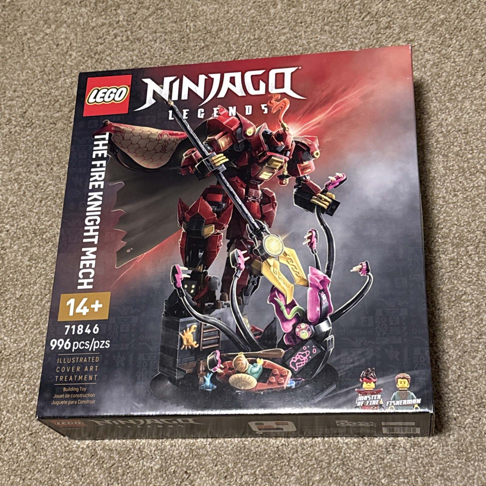 LEGO NINJAGO Legends The Fire Knight Mech Set 71846 Brand New Sealed