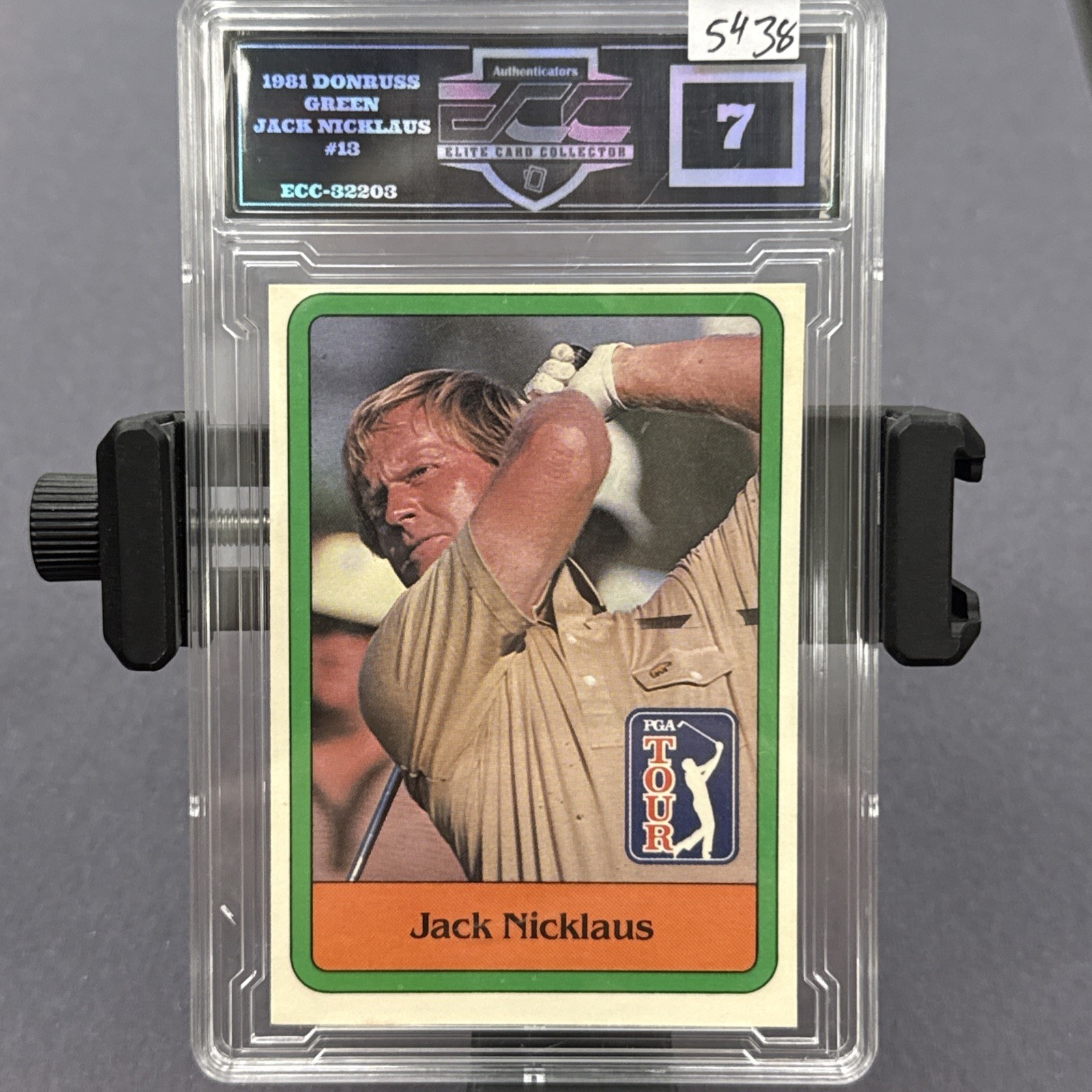 1981 DONRUSS GREEN JACK NICKLAUS RC