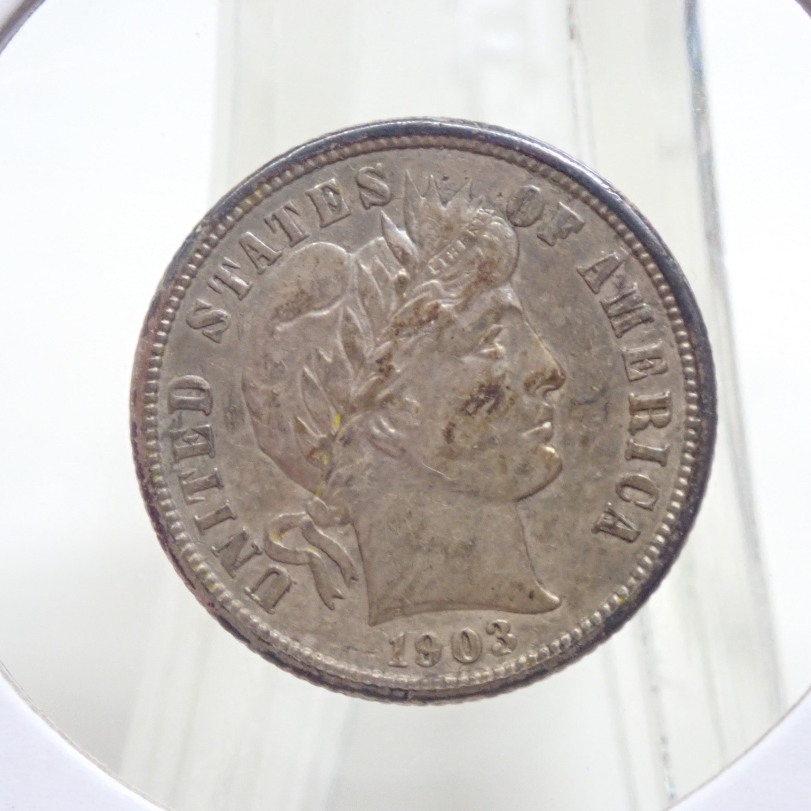 1903-O US Barber Dime Silver Coin XF-AU Extra Fine/Almost Uncirculated NICE