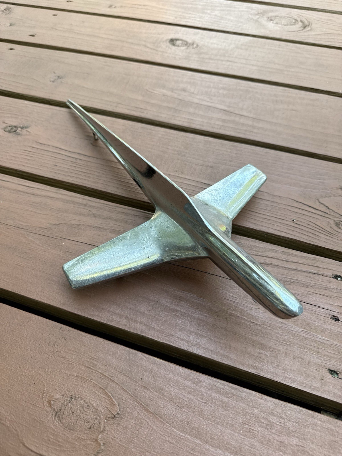 Vintage FOMOCO 1955 Ford Fairlane Chrome Hood Ornament BN-16853-C-1 