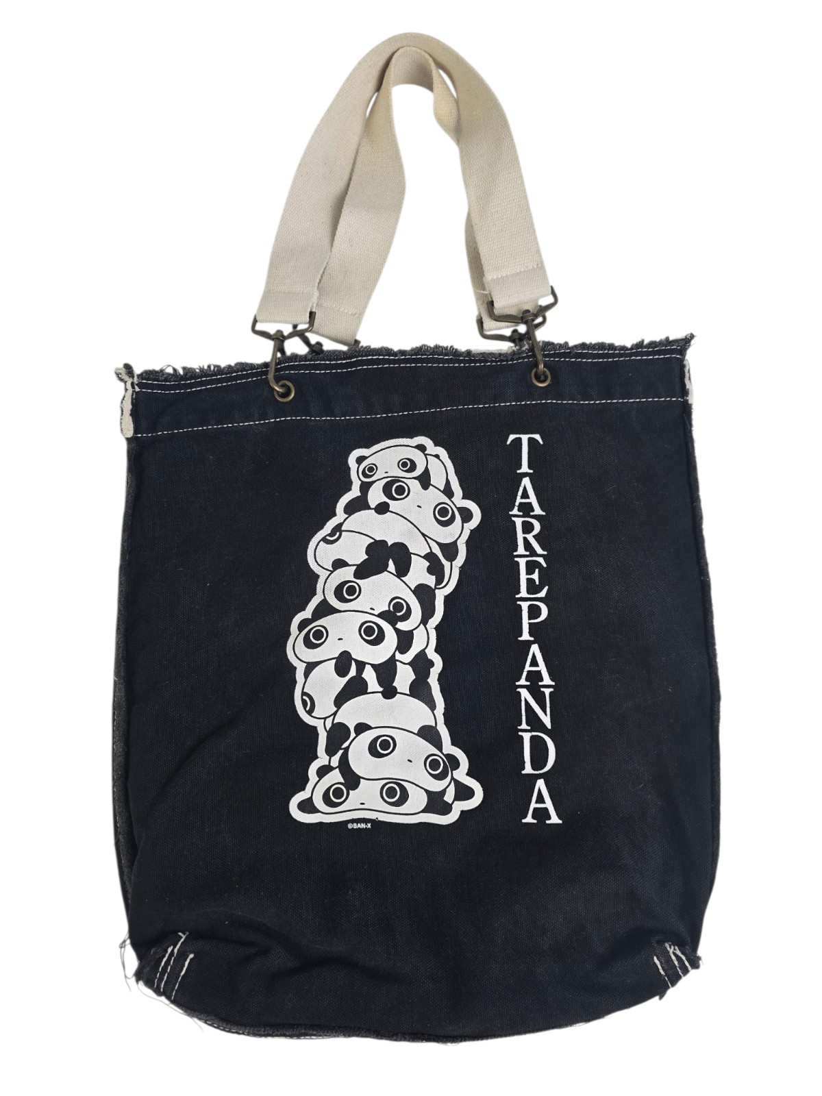 SanX Tarepanda Shoulder Bag Gray Tote Rare Stacking Panda San-X SanX Tarepanda Shoulder Bag Gray Tote Rare Stacking Panda San-X