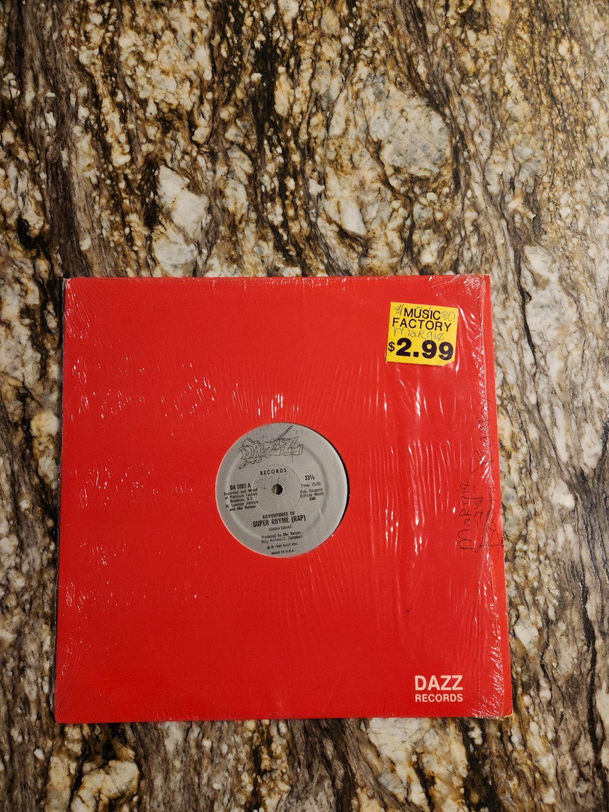 Jimmy Spicer Adventures of Super Rhyme 1980 Dazz Records NYC Music 80s *Rare* 