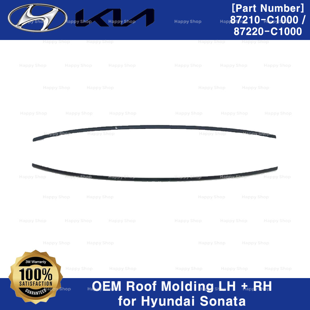 Genuine OEM Roof Molding Left + Right 2p Set for Hyundai Sonata 2015-2019