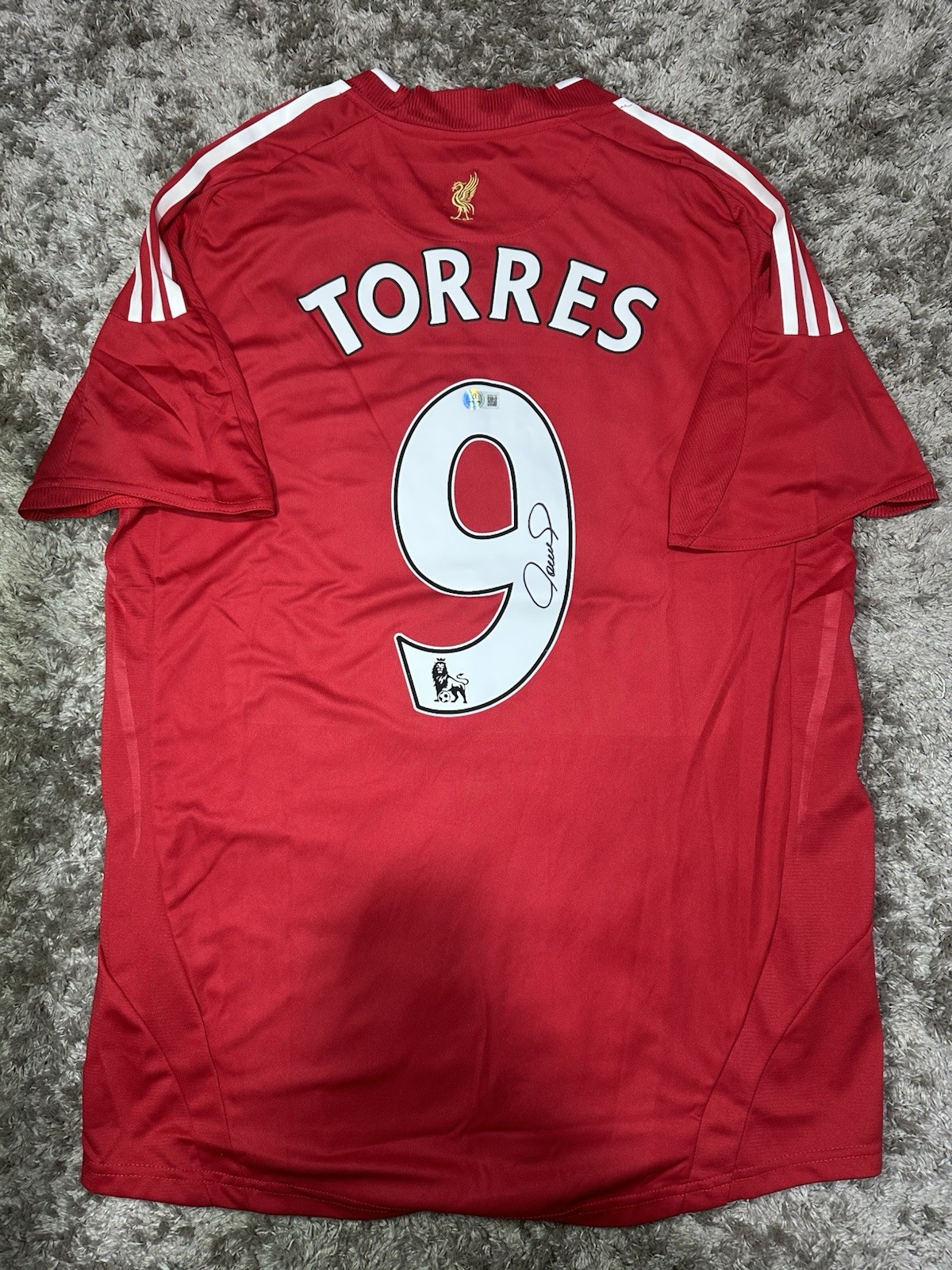 Fernando Torres 2008/10 Signed Liverpool Jersey Beckett Authentication Fernando Torres 2008/10 Signed Liverpool Jersey Beckett Authentication