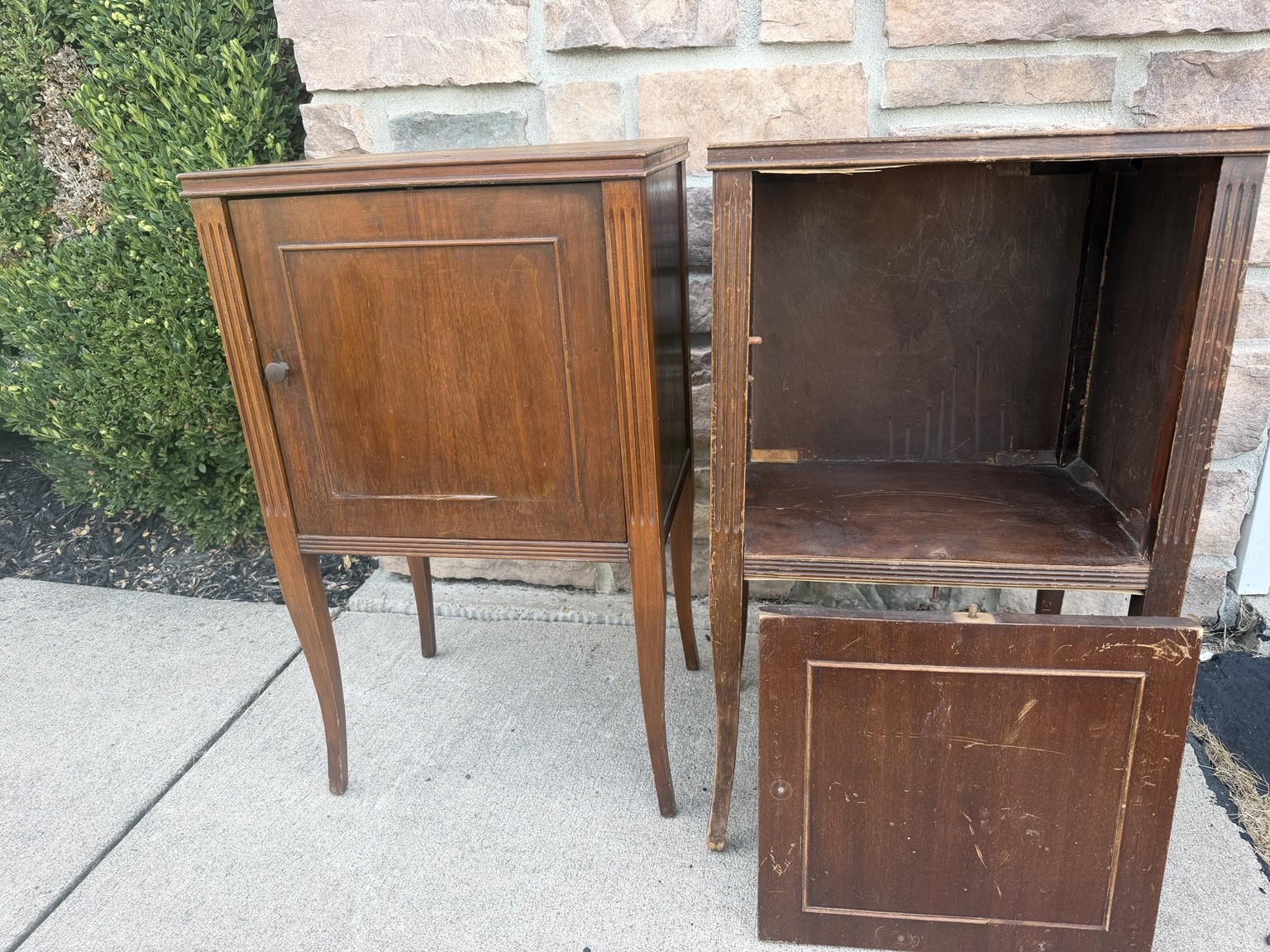 Pair Vintage Hanson Concealed Cabinet Stands Rockford Illinois Local Pickup