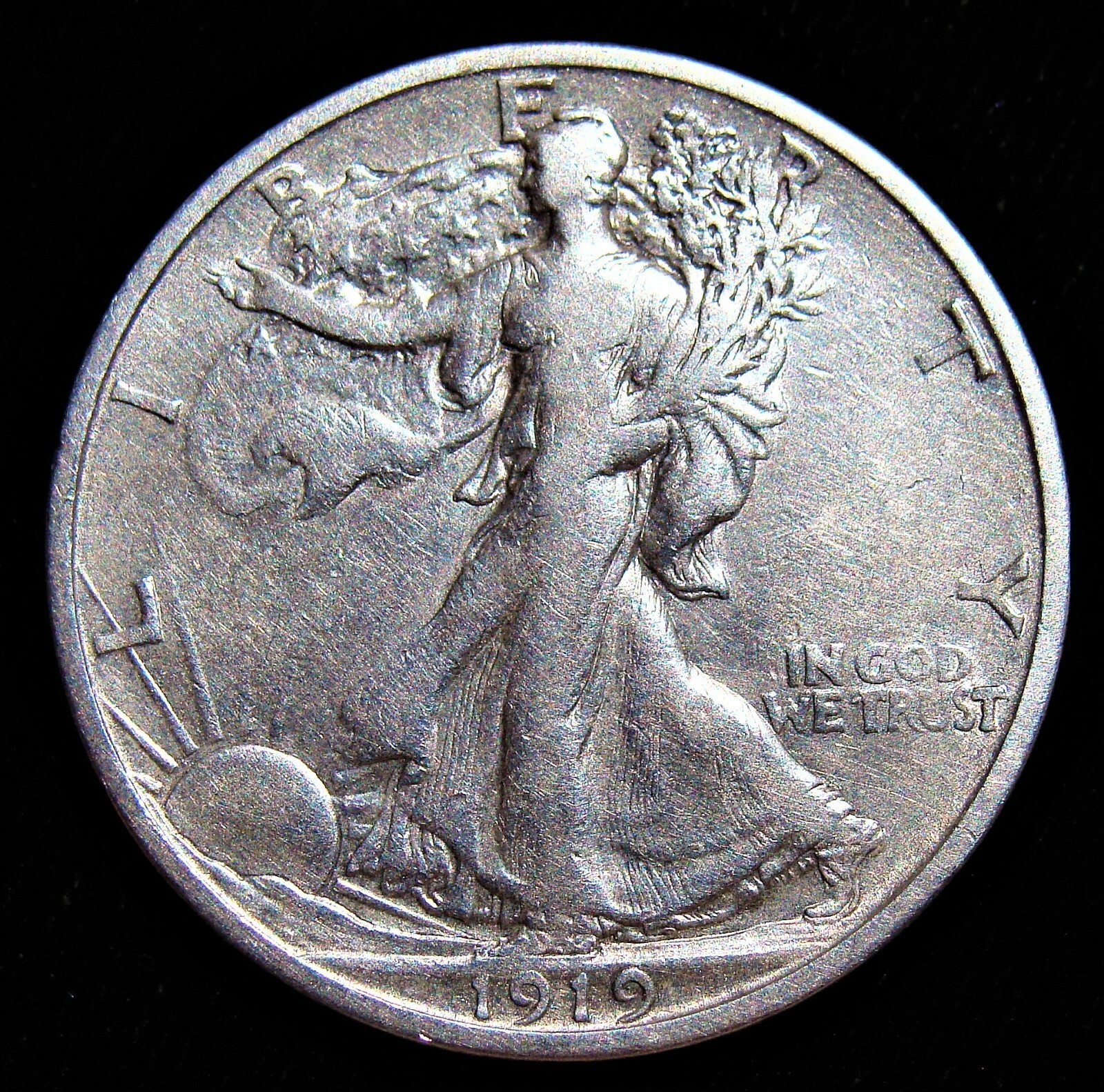 1919-S 50C Walking Liberty Half Dollar. RARE 1919-S 50C Walking Liberty Half Dollar. RARE