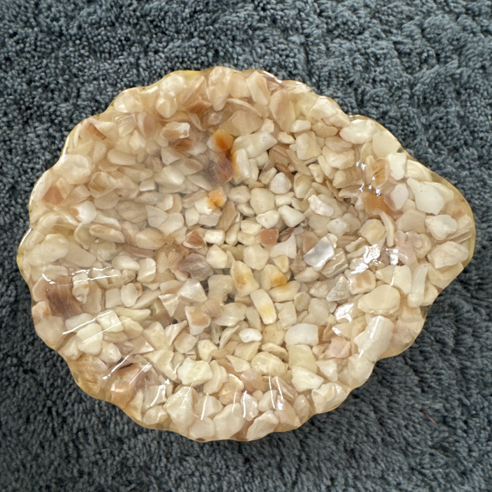 Vintage Mother Of Pearl Shell Shaped Ashtray MCM Vintage Mother Of Pearl Shell Shaped Ashtray MCM