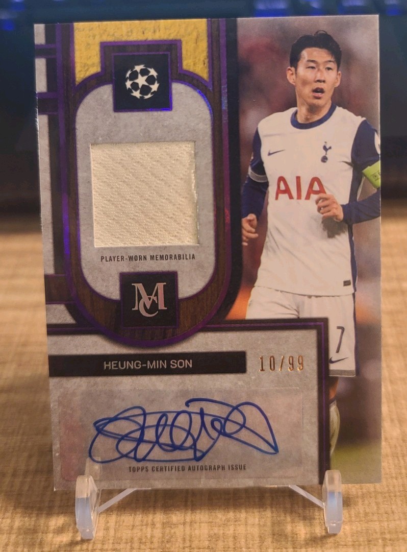 Heung-Min Son 2025-26 Topps Museum Collection UCC Auto Relic /99