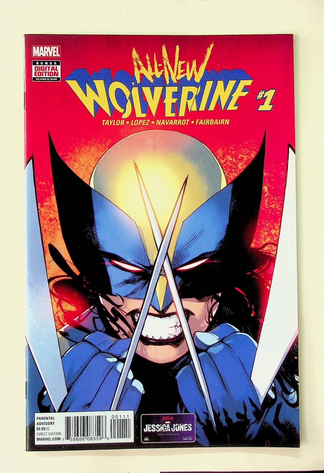 All-New Wolverine #1 (Nov 2015, Marvel) - Near Mint/Mint