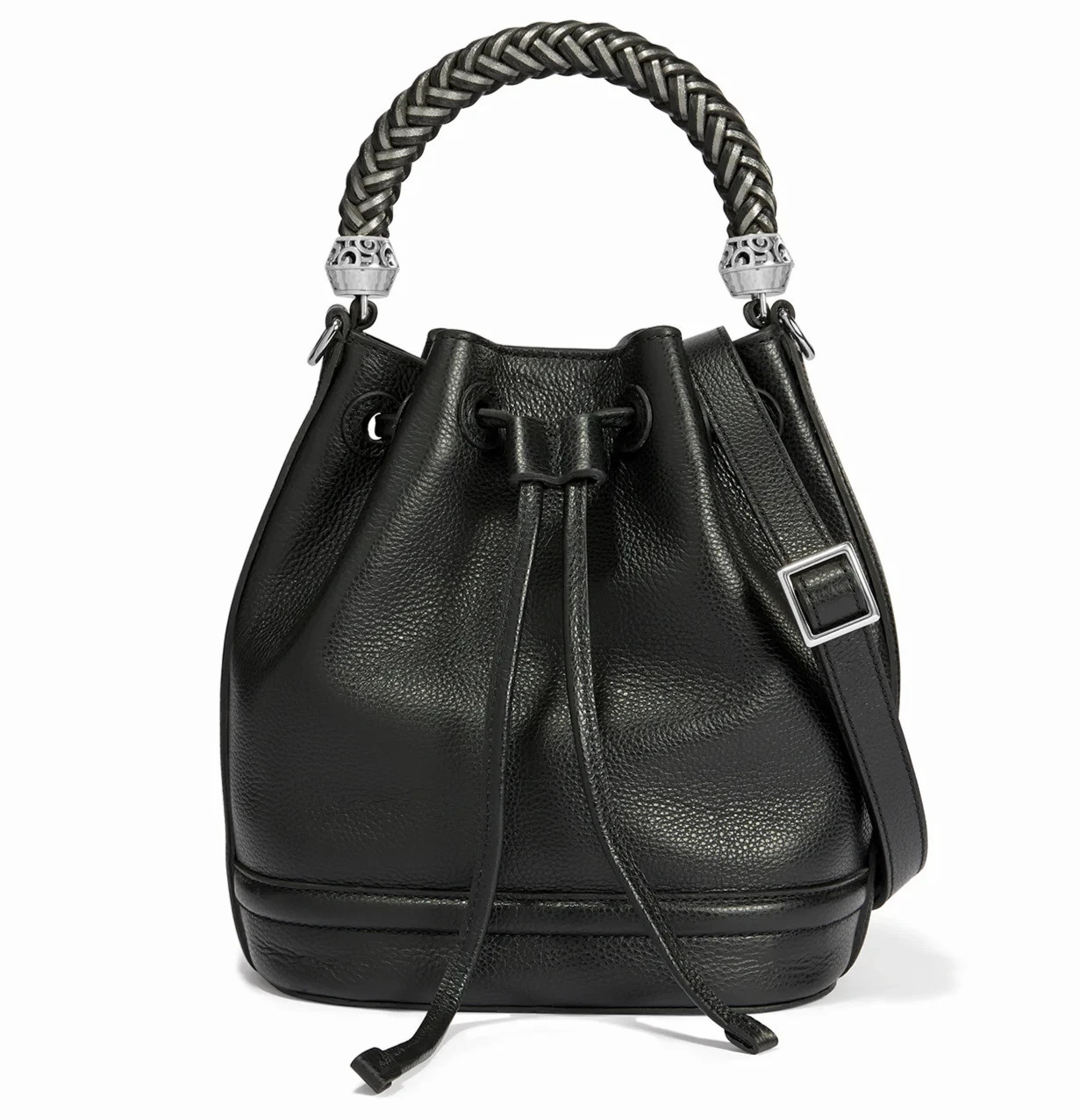 Brighton Bellita Bucket Bag Black Leather MSRP $445 NWT