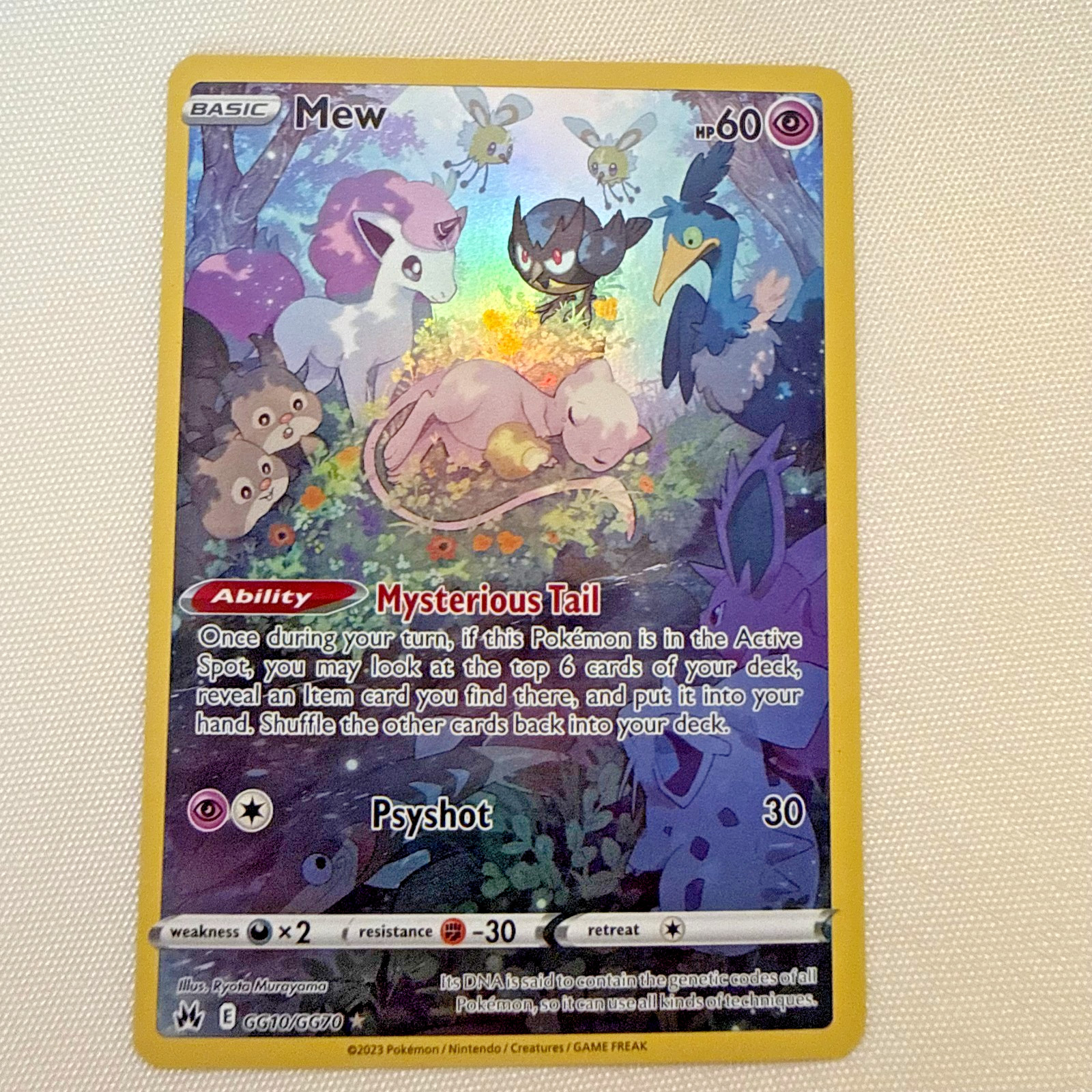 Mew GG10/GG70 SWSH: Crown Zenith: Galarian Gallery Holo Mew GG10/GG70 SWSH: Crown Zenith: Galarian Gallery Holo