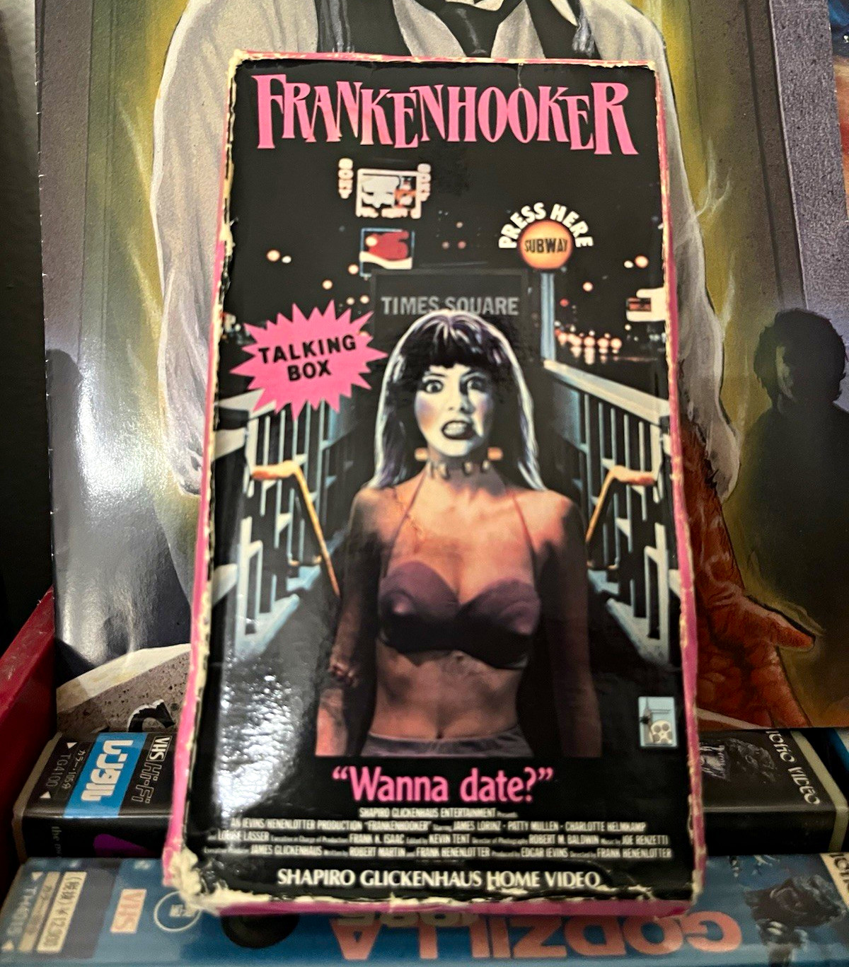 Frankenhooker vhs talking box rare htf oop