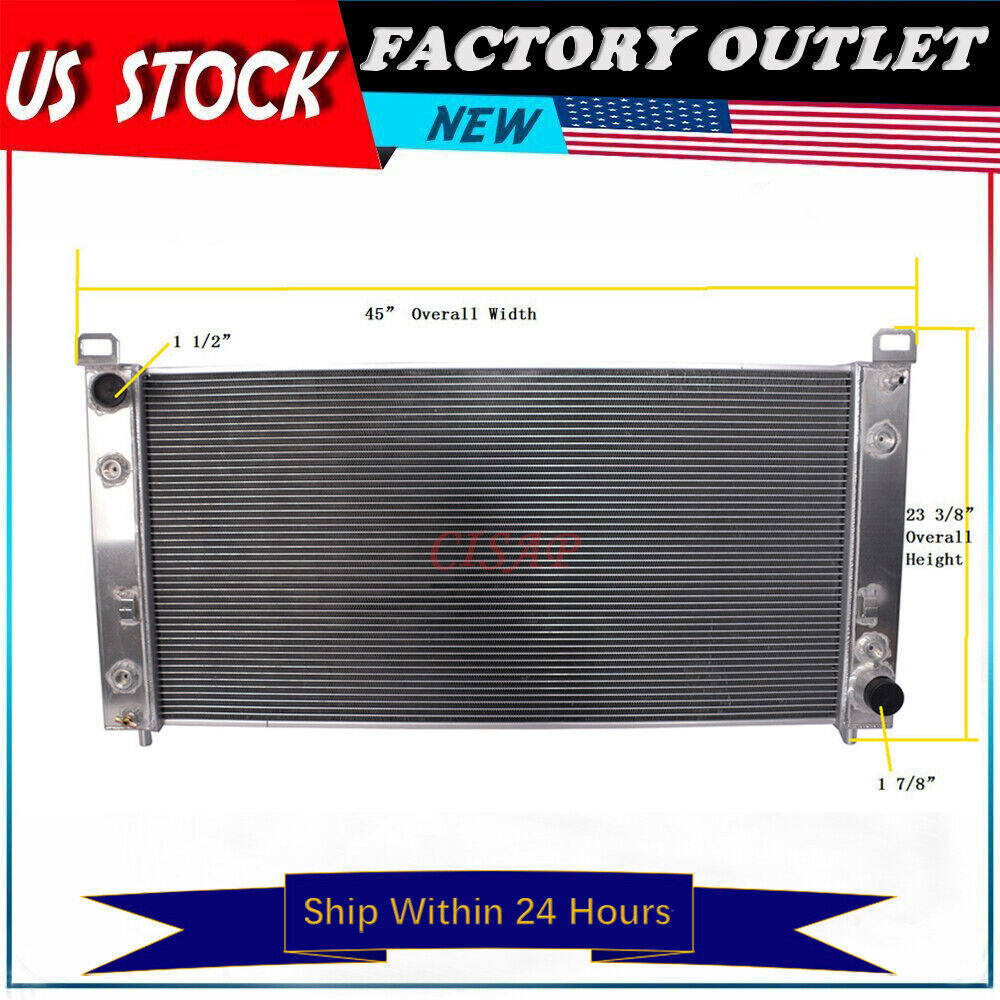 Aluminum Radiator For Chevy GMC Silverado 3500 Sierra 2500 HD Classic 2003-2007