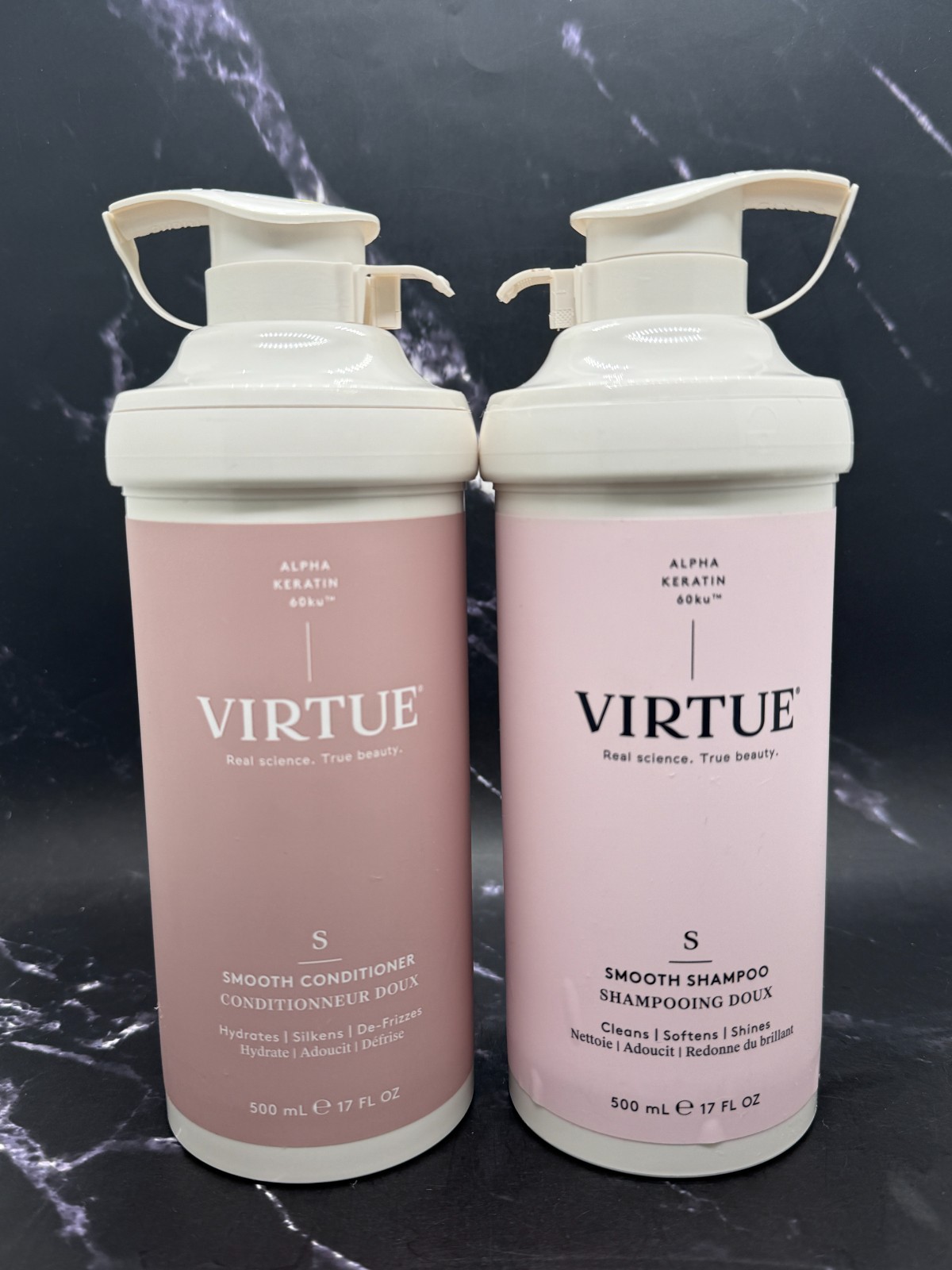 Lot 2 Virtue Smooth Shampoo And Conditioner  - 17 oz / 500 ml  x Each -
