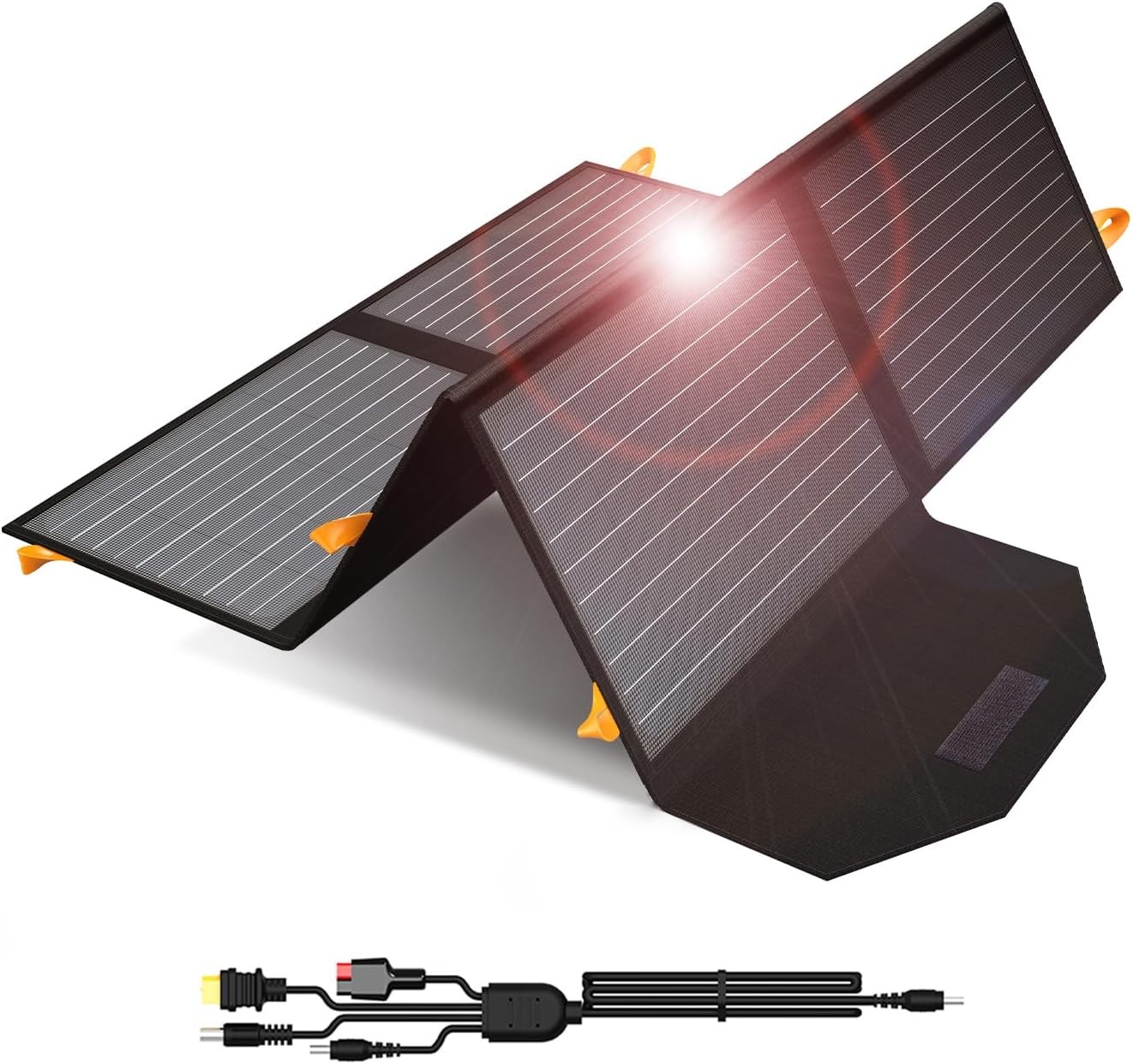FlexSolar 60W Portable Solar Panel Charger IP65 Waterproof with PD3.0 USB-C DC FlexSolar 60W Portable Solar Panel Charger IP65 Waterproof with PD3.0 USB-C DC