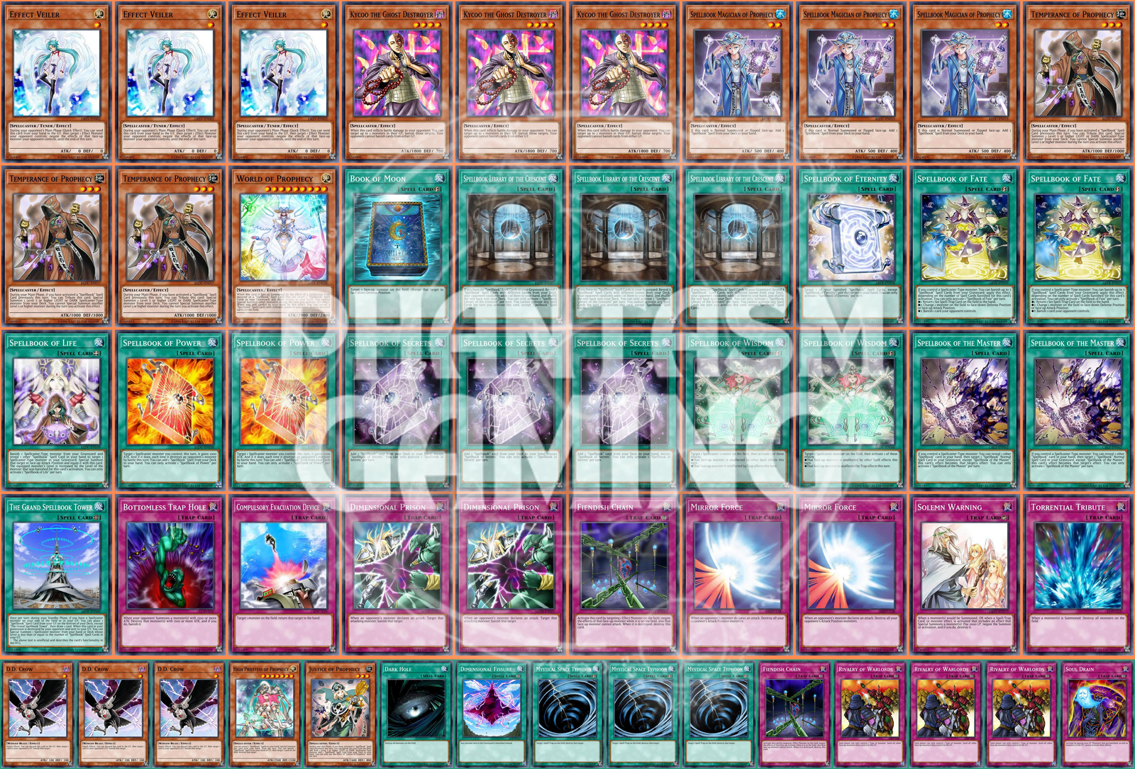 Spellbook Deck Prophecy Dimensional Fissure Soul Drain Yugioh