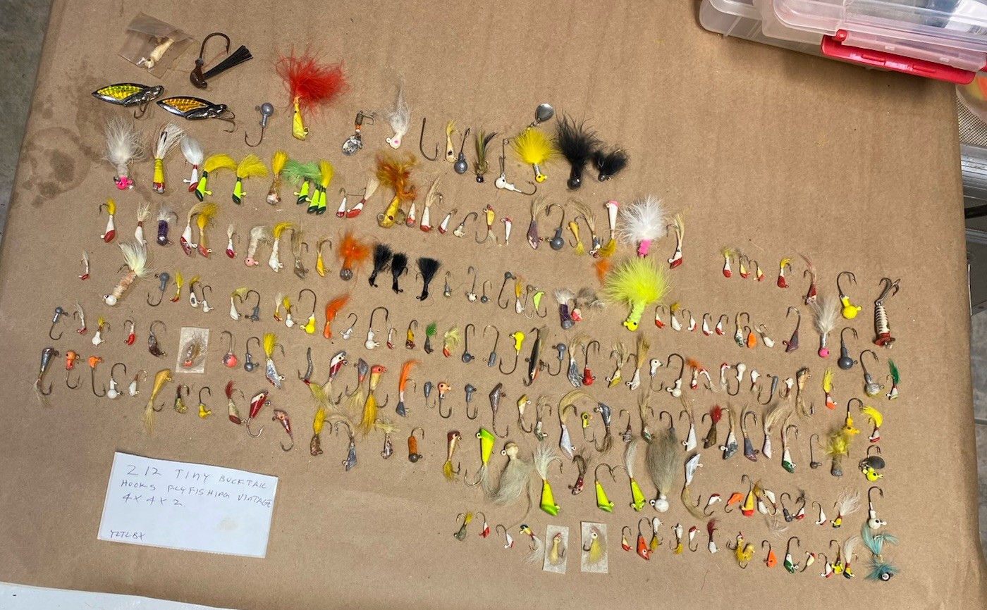 Vintage Fly-Fishing Flies Lures Lot of 212 Feathers Wood Poppers Deer Hand Tied Vintage Fly-Fishing Flies Lures Lot of 212 Feathers Wood Poppers Deer Hand Tied