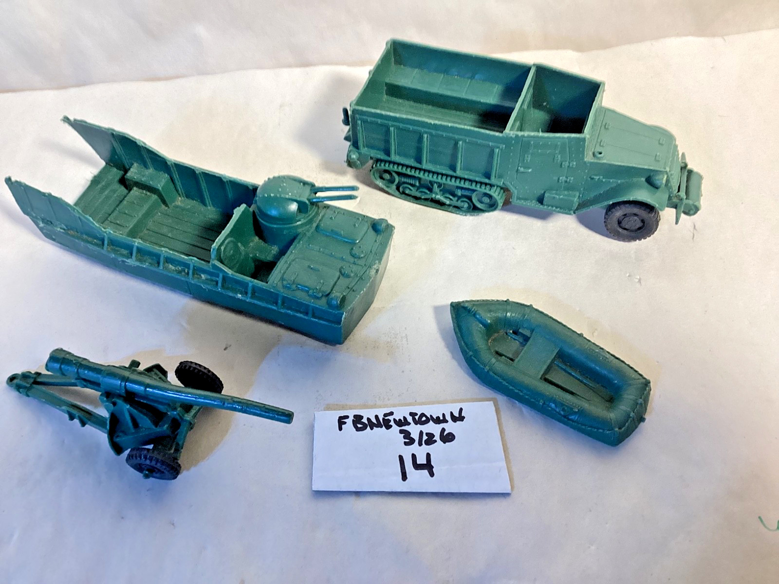 Vintage Marx battleground playset half track raft field cannon amphibious boat Vintage Marx battleground playset half track raft field cannon amphibious boat