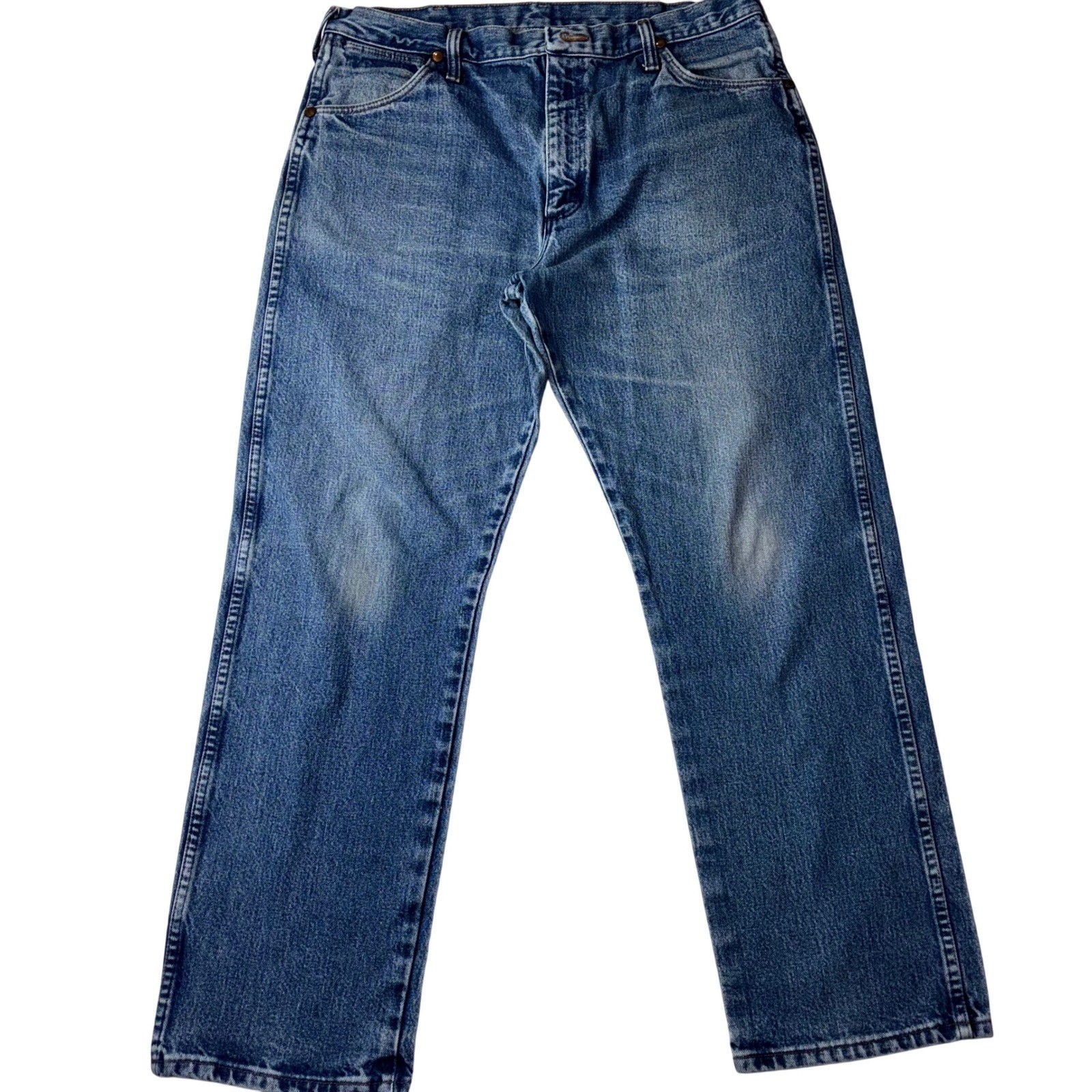 Wrangler Original Fit Jeans 13MWZGK Cowboy Cut Mens 36x30 Blue Denim Country