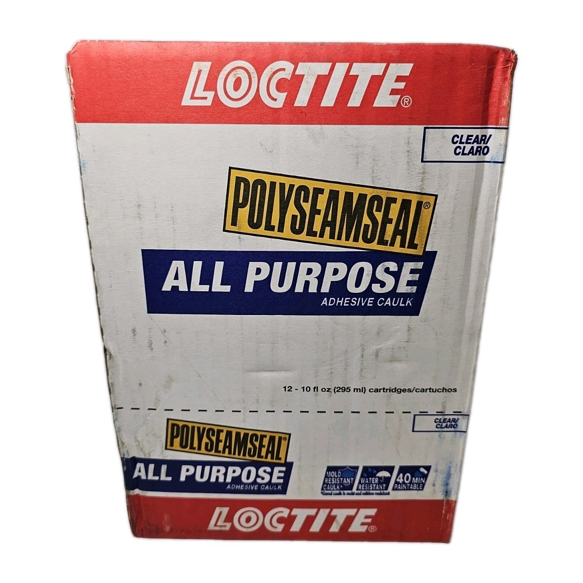 Loctite Polyseamseal Clear Acrylic Latex Adhesive Caulk 10 oz. (pk 12) Loctite Polyseamseal Clear Acrylic Latex Adhesive Caulk 10 oz. (pk 12)