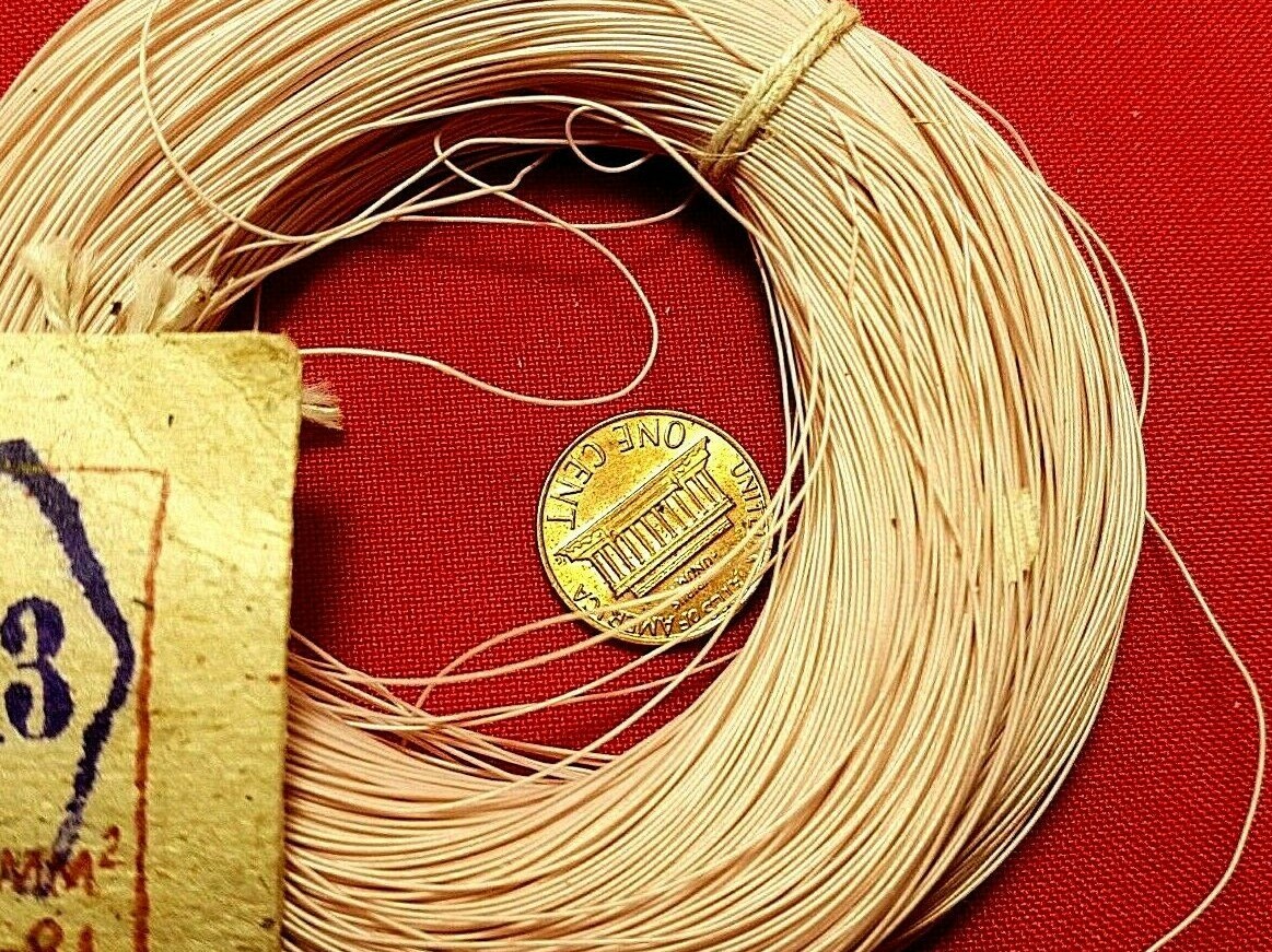 MGTF WIRE 0.03mm2 32AWG high purity OCC copper  PTFE USSR MIL 100m 320ft
