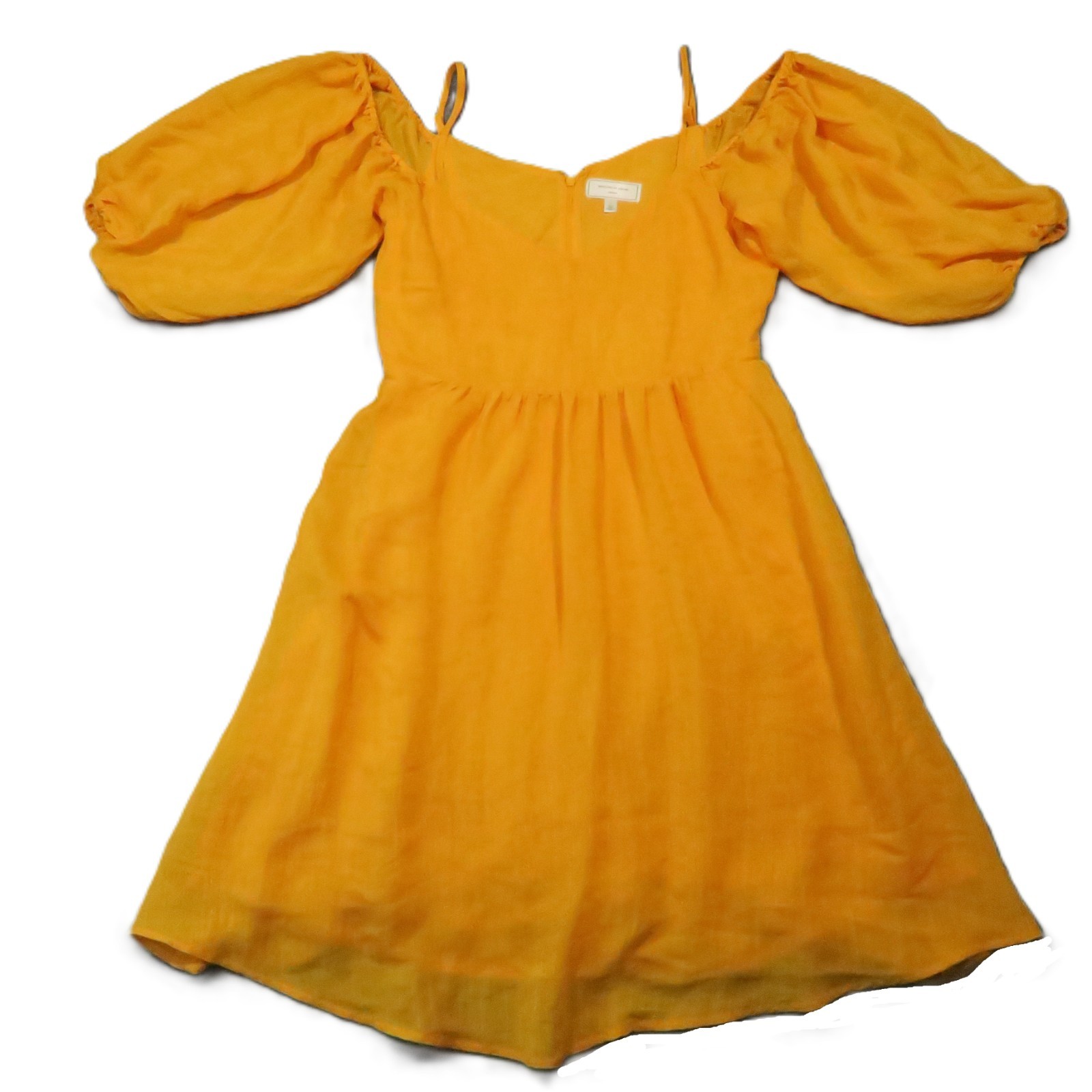 Anthropologie Moulinette Soeurs Carina Dress M Mango Puff Cold Shoulder Colorful Anthropologie Moulinette Soeurs Carina Dress M Mango Puff Cold Shoulder Colorful
