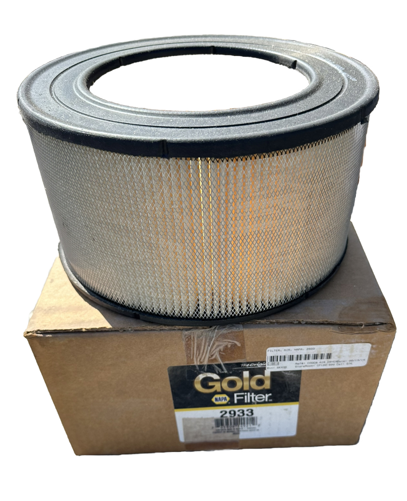 NAPA Gold Air Filter Part # FIL 2933, FRAM CA371, WIX 42933