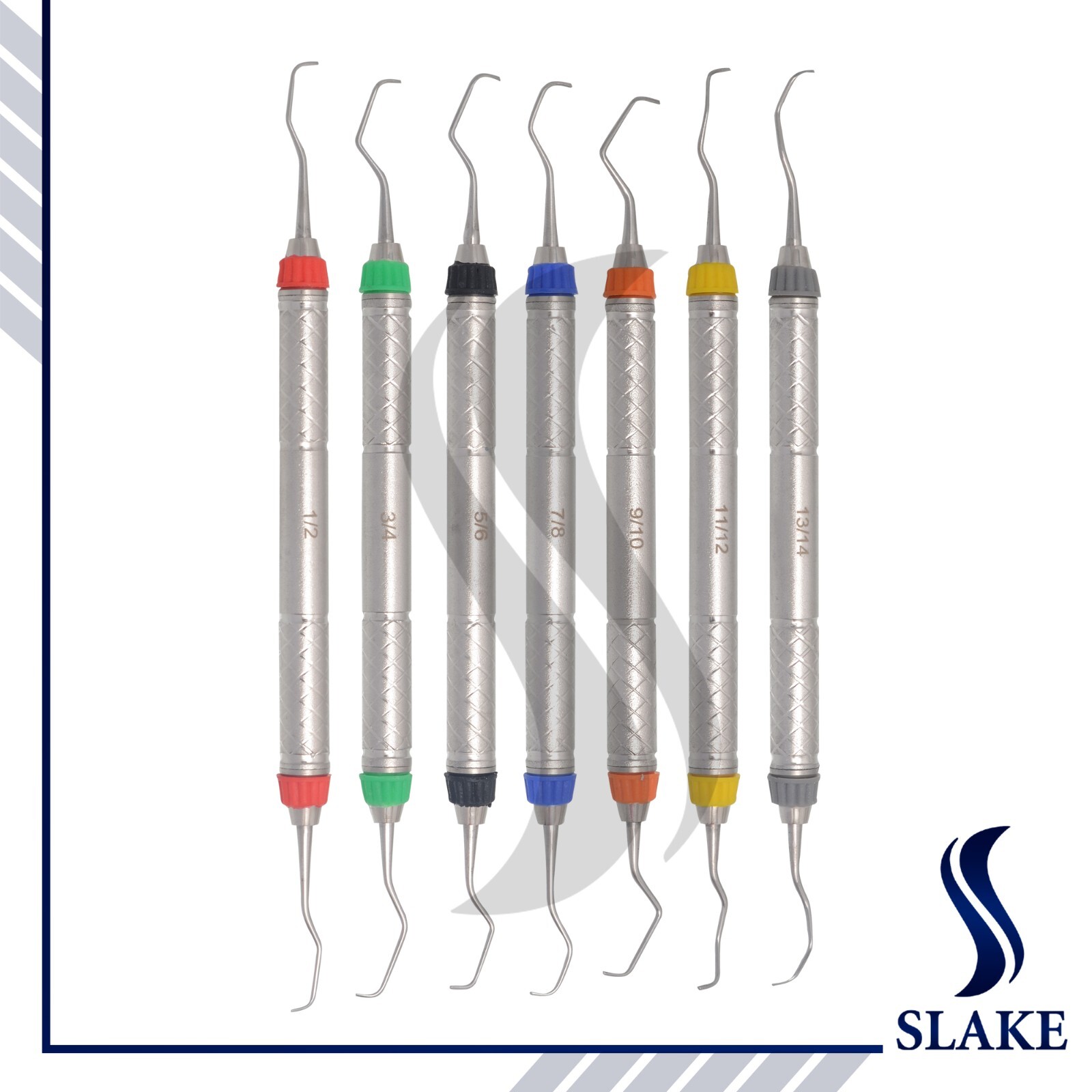 Gracey Curettes 7 Pcs Gracey Dental Hollow Handle Hygiene Scalers Gracey Set CE Gracey Curettes 7 Pcs Gracey Dental Hollow Handle Hygiene Scalers Gracey Set CE