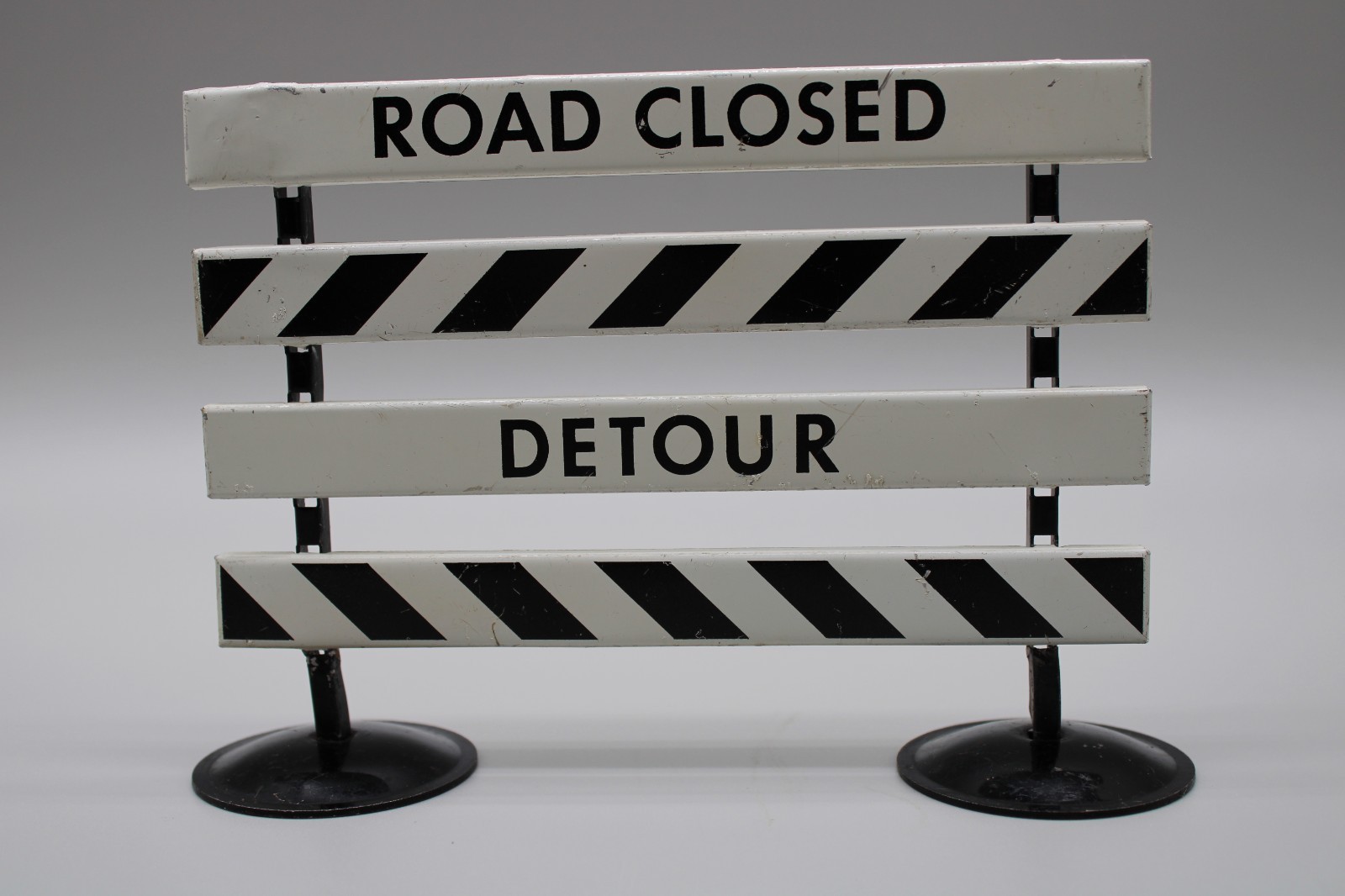 Tonka Pressed Steel State Hi-way Detour Road Closed Sign Tonka Pressed Steel State Hi-way Detour Road Closed Sign