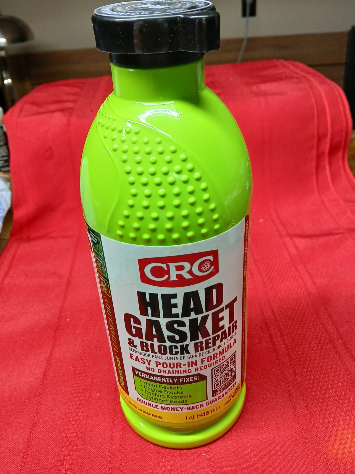 New CRC FiberLock Head Gasket & Block Repair 32oz. Each. K&W 1 qt. 