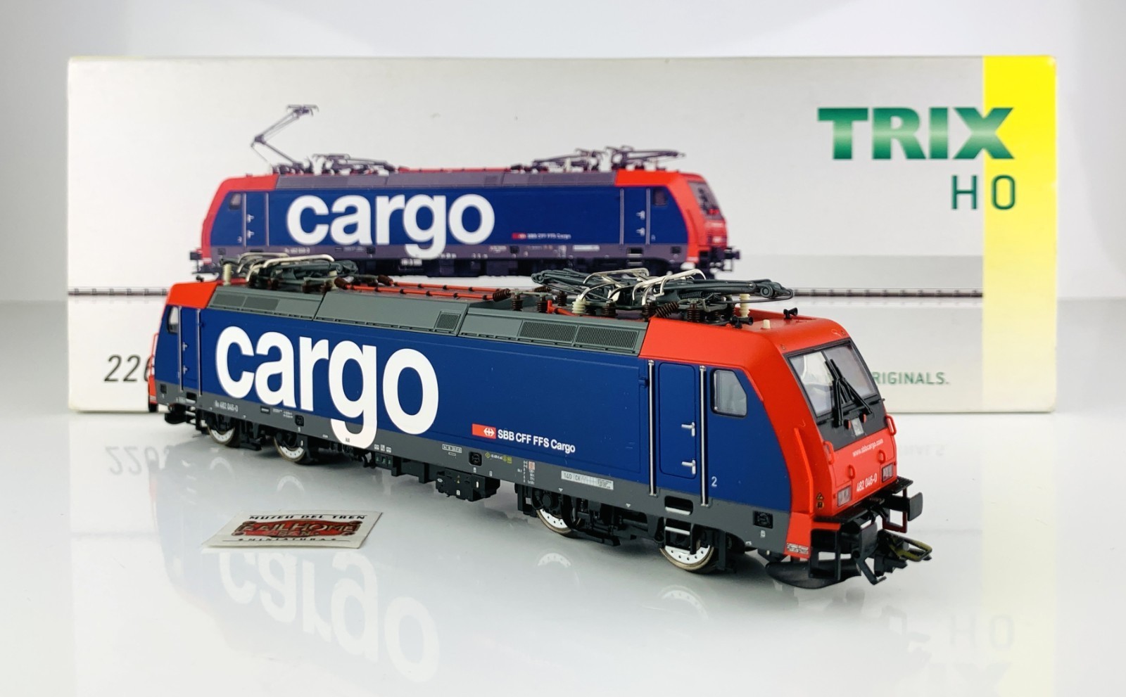 PR485 - TRIX H0 22631 - ELECTRIC LOCOMOTIVE 482 046.0 SBB CARGO - DCC READY