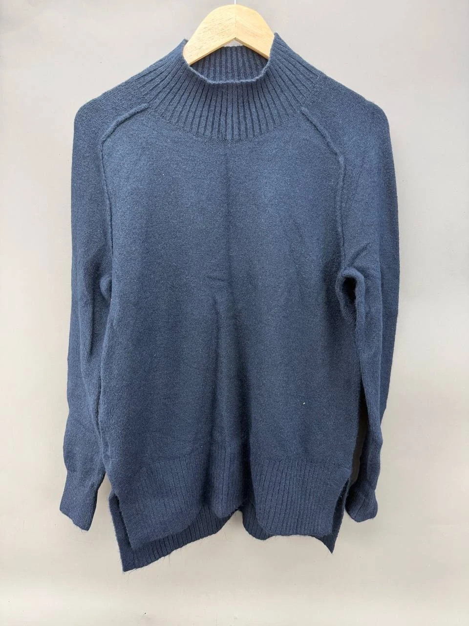 LOFT Womens Blue Pullover Turtleneck Sweater Size S