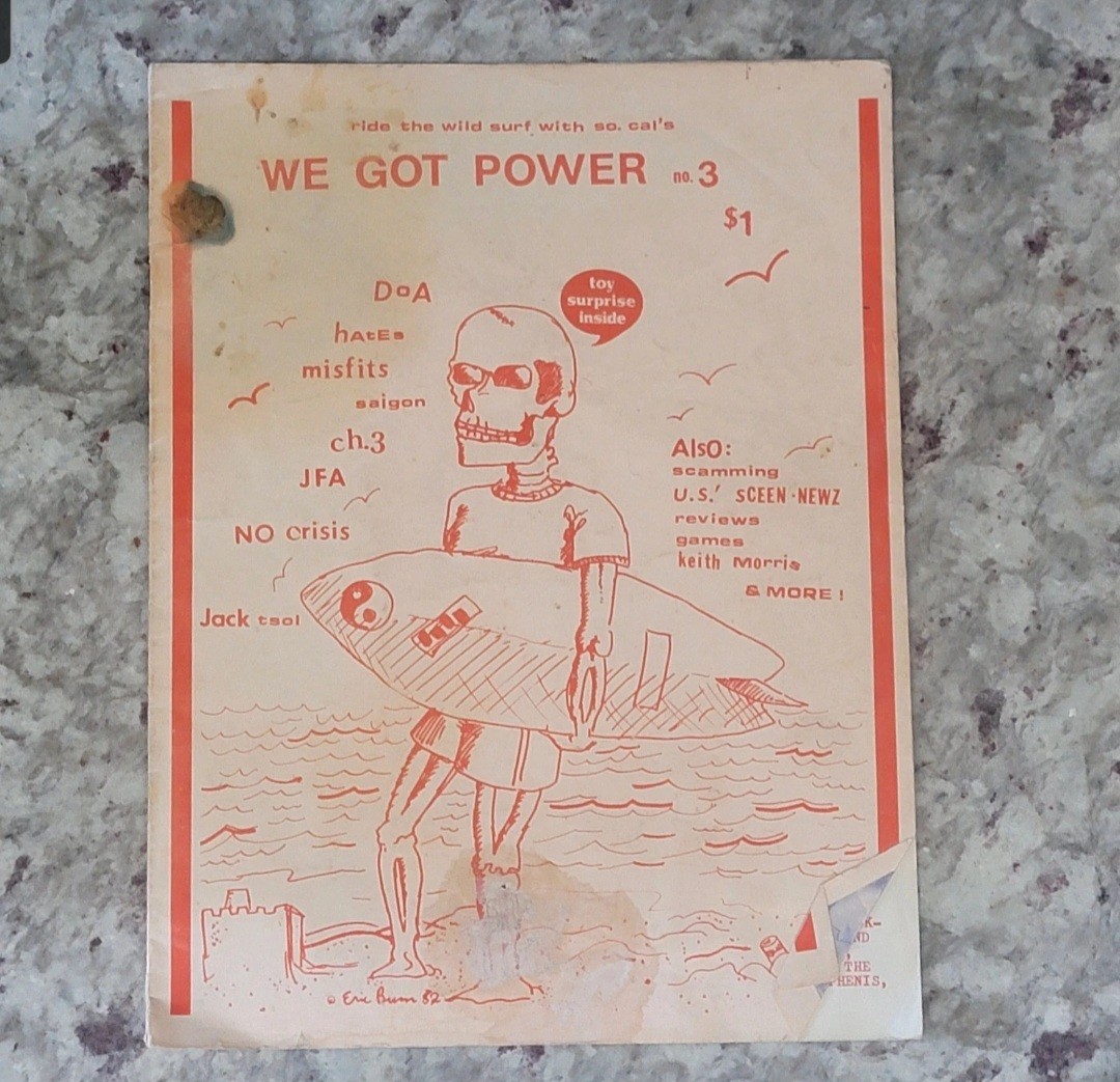 Vintage 1982 We Got Power No. 3 - Punk Music Magazine - Misfits - DOA - JFA