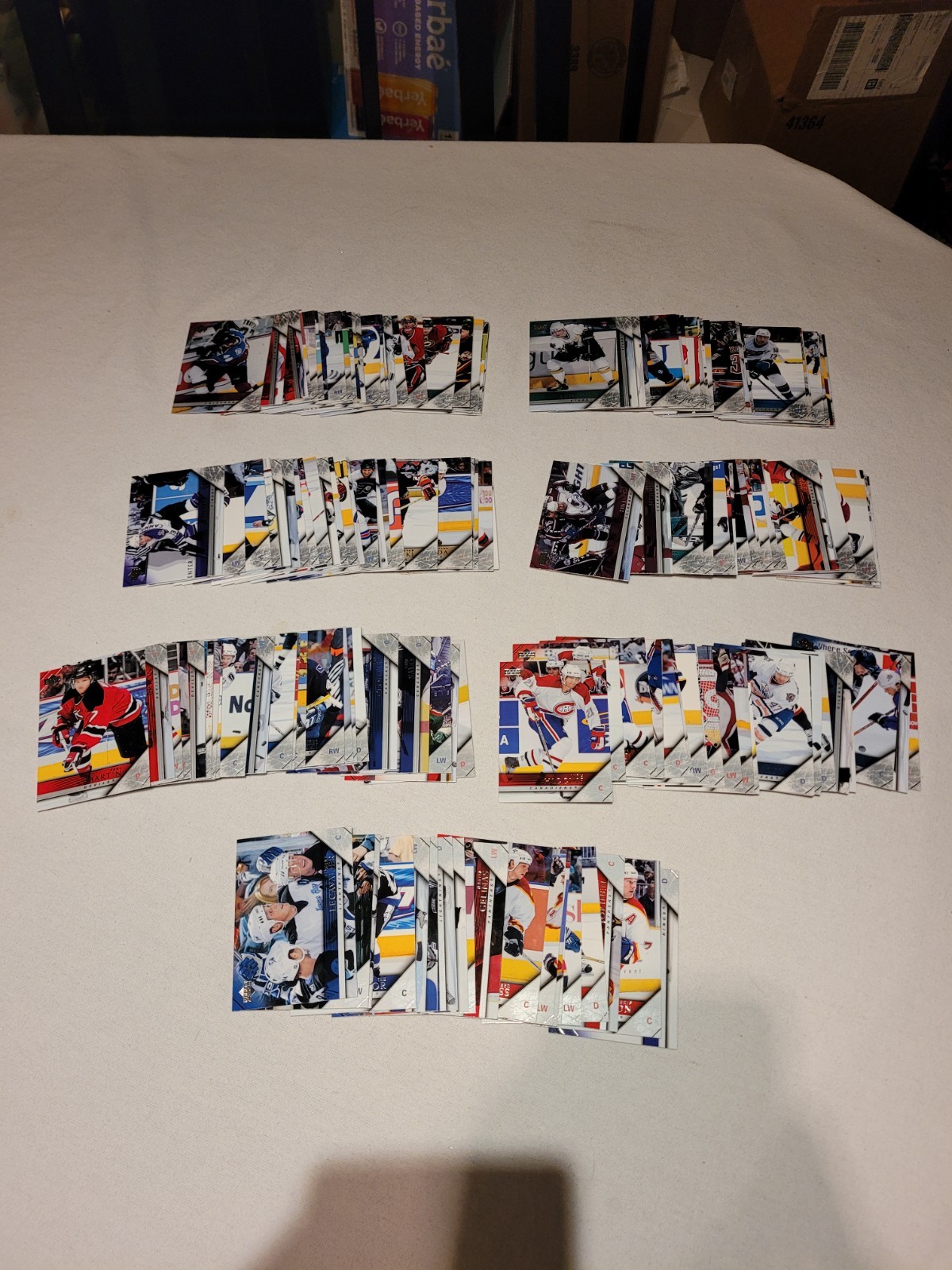 242 CARD LOT OF MOSTLY 05/06 UPPER DECK HOCKEY INC. FLAGSHIP SERIES 1 & 2, SPX B 242 CARD LOT OF MOSTLY 05/06 UPPER DECK HOCKEY INC. FLAGSHIP SERIES 1 & 2, SPX B
