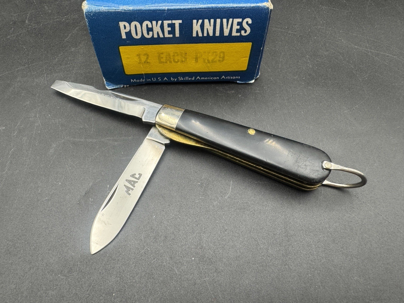 VINTAGE NEW MAC TOOLS ETCHED PK29 ELECTRICIANS KNIFE (CAMILLUS TL29 STYLE) VINTAGE NEW MAC TOOLS ETCHED PK29 ELECTRICIANS KNIFE (CAMILLUS TL29 STYLE)