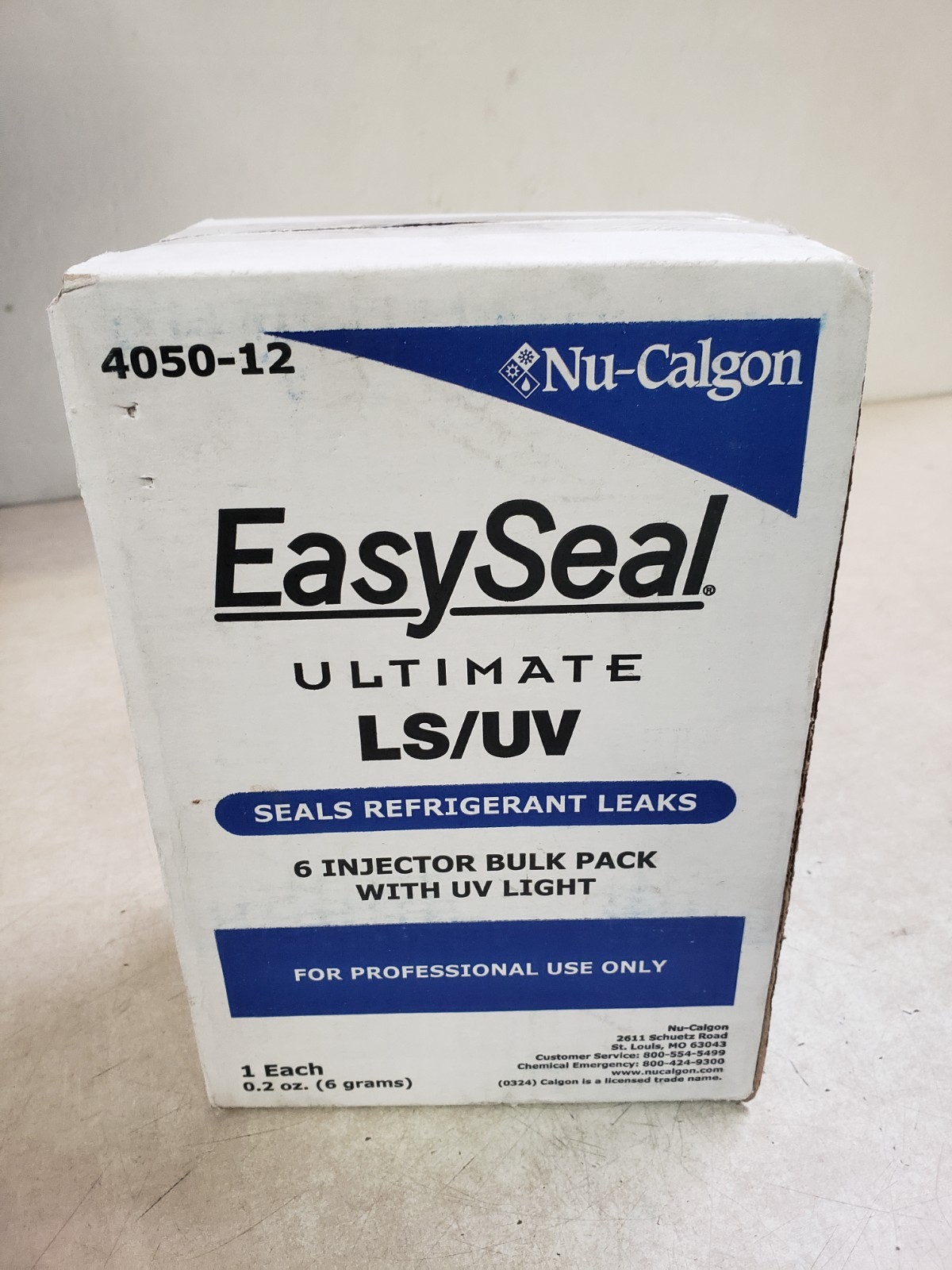 Nu-Calgon Easy Seal with UV Dye 4050-12 2 to 7.5 Tons 6 Pack with UV Light