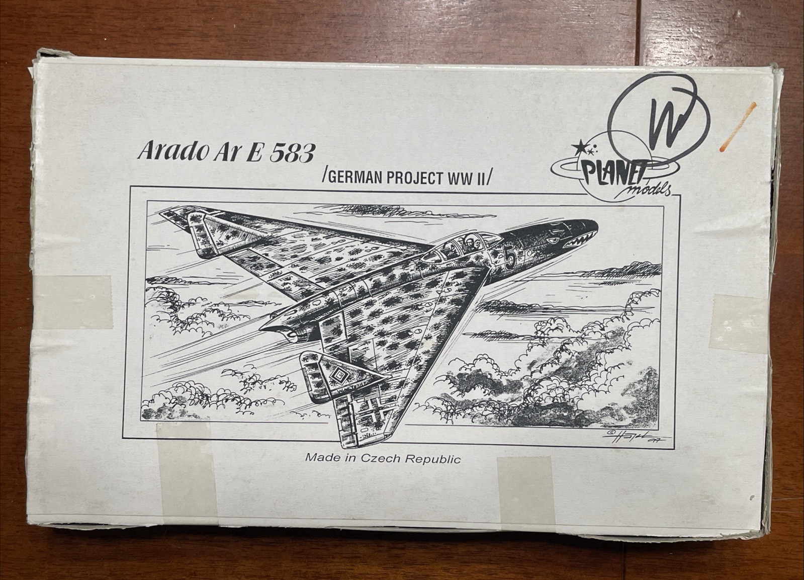 Arado Ar E 583 German Project  1/72 Scale Unassembled Planet Models Kit  No. 032