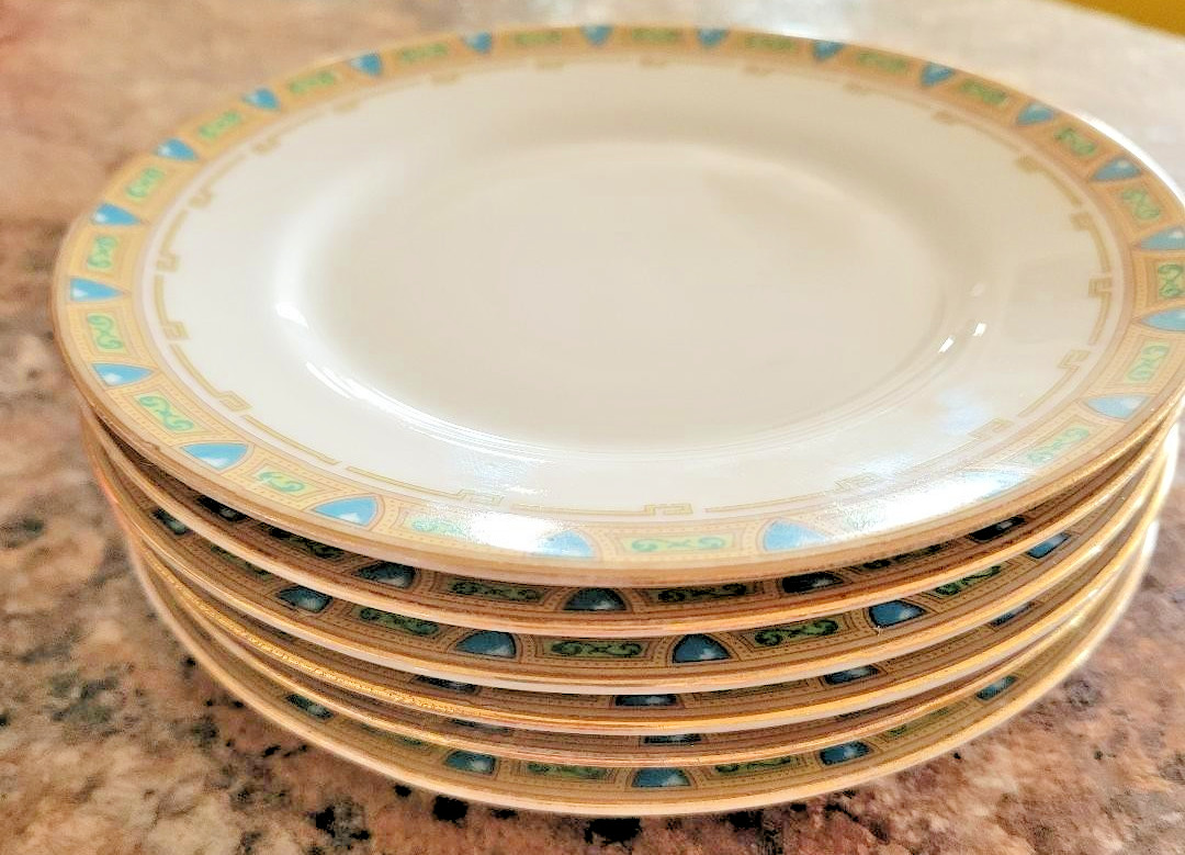 Beautiful Antique set of 6 Wm. Guerin Co Limoges France GUE2 6.5\