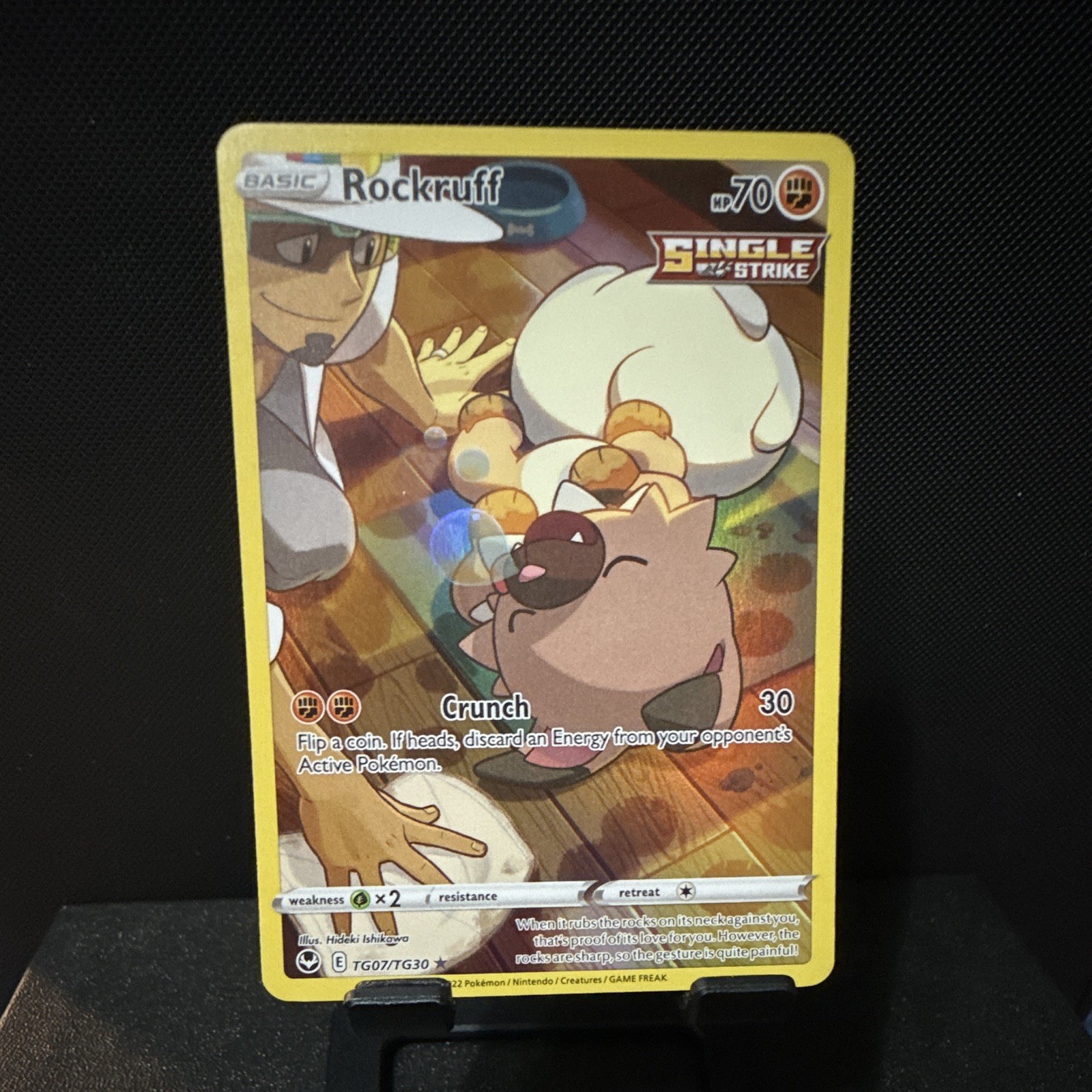 Pokemon Rockruff TG07/TG30 Silver Tempest IR Mint Pokemon Rockruff TG07/TG30 Silver Tempest IR Mint