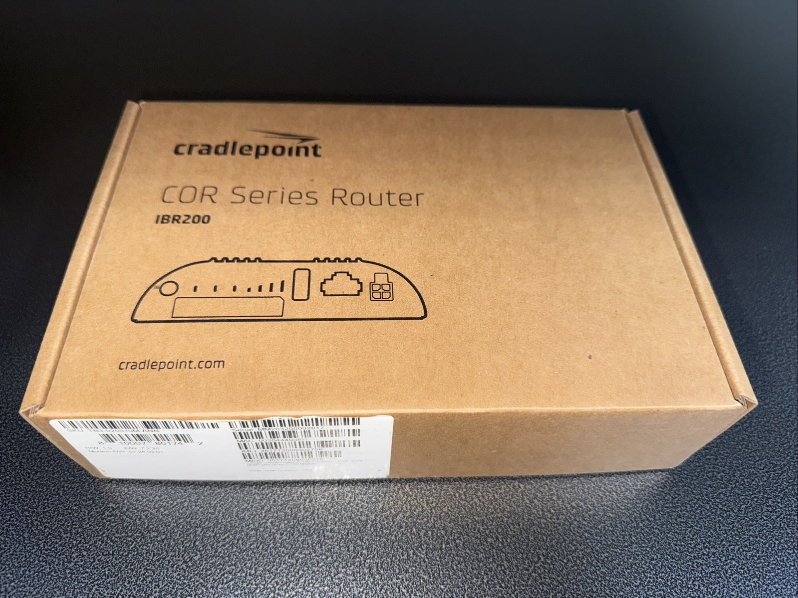 Brand New Cradlepoint NetCloud COR IBR200 AT&T/WiFi Router - TB3-020010M-ANN Brand New Cradlepoint NetCloud COR IBR200 AT&T/WiFi Router - TB3-020010M-ANN