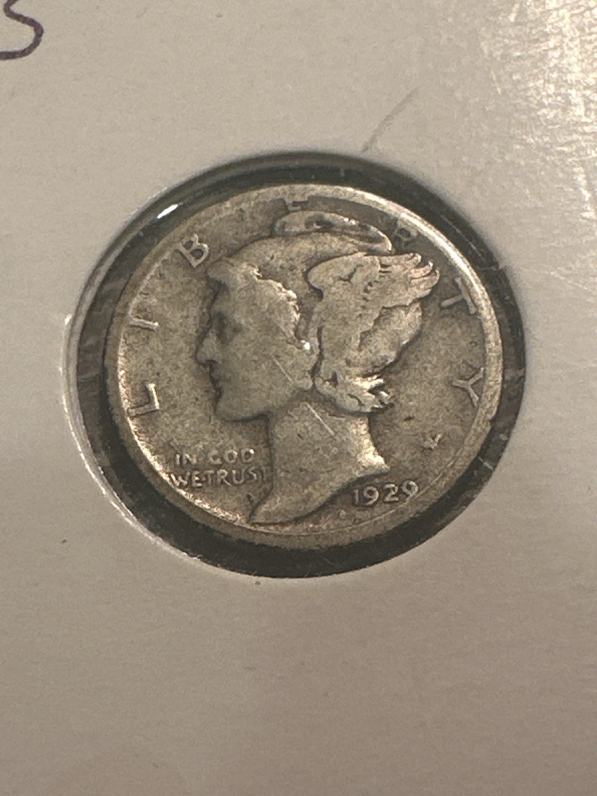 1929-S Mercury Dime - VG/F **Semi-Key: 4,730,000 Minted**