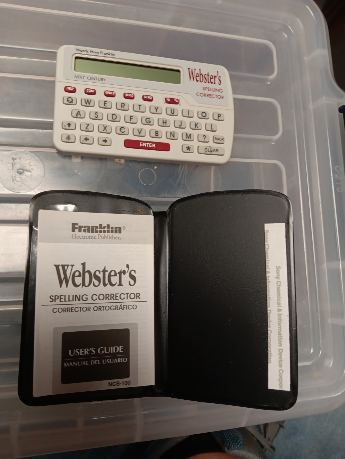 Franklin Webster\'s Spelling Corrector NSC-100 