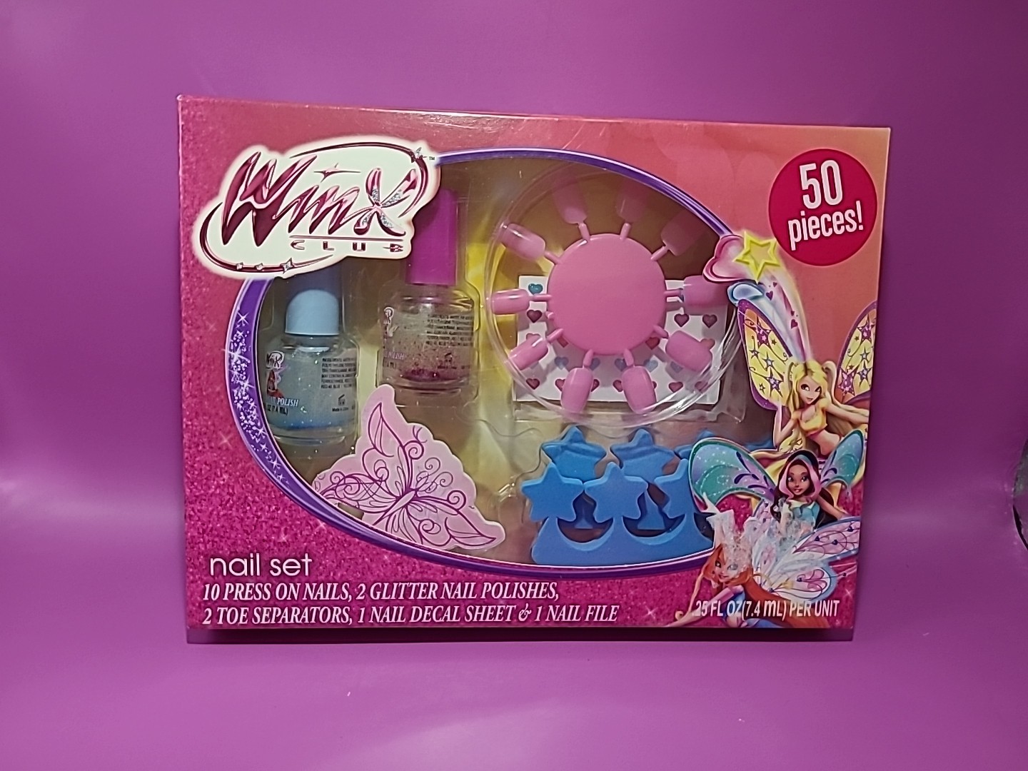 Rare 2012 Winx Club Nickelodeon Nail Set 50 Pieces New In Box Rare 2012 Winx Club Nickelodeon Nail Set 50 Pieces New In Box