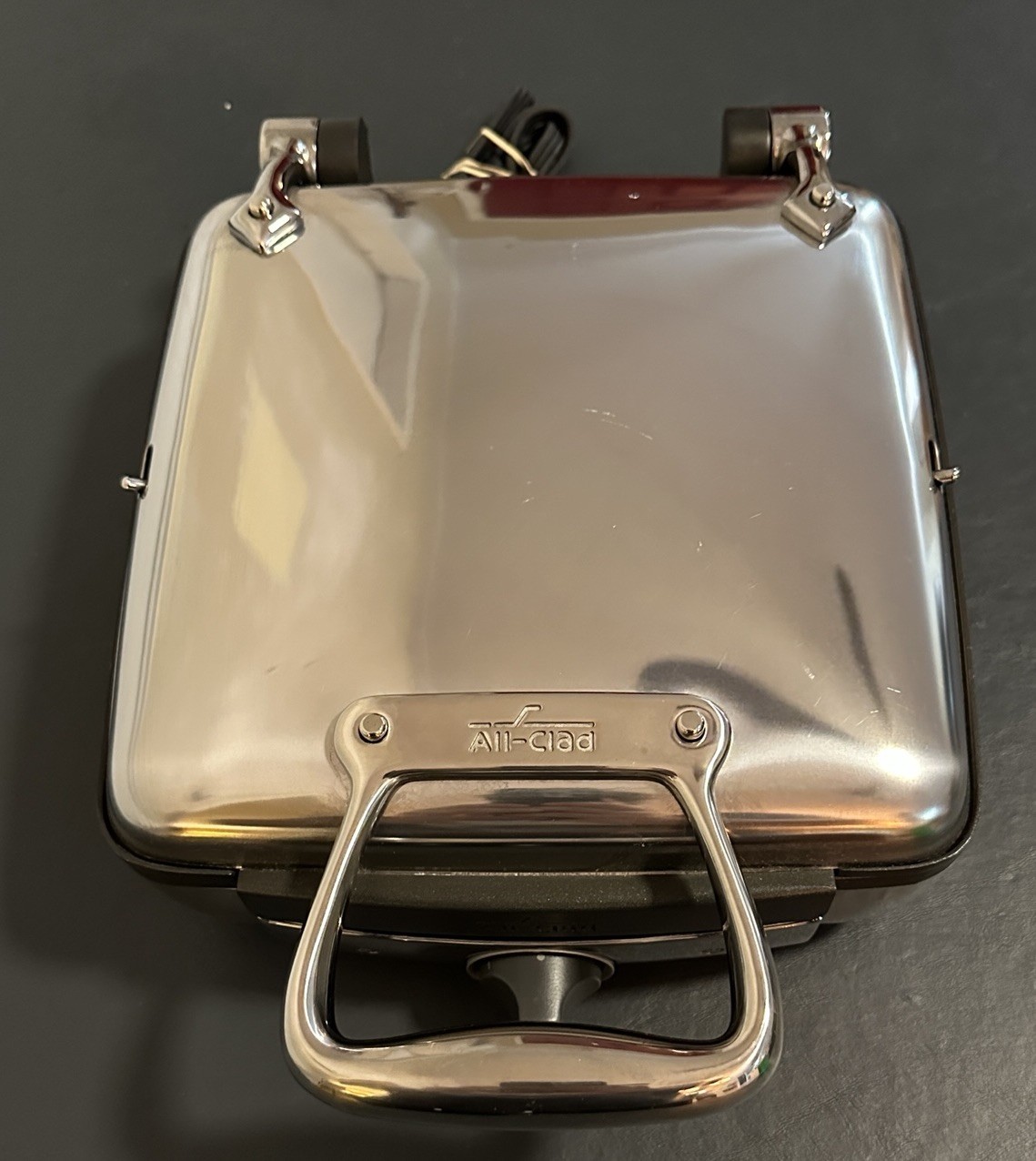 Premium All-Clad 4-Square Belgian Waffle Maker – Model 6066 – Stainless Steel