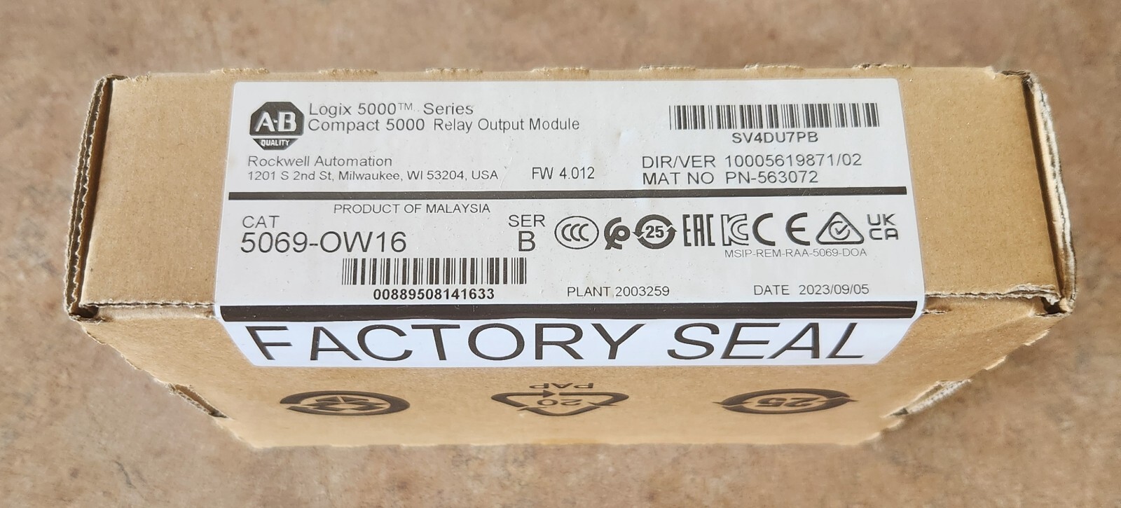 Factory Sealed Allen-Bradley 5069-OW16 Digital Output Module Factory Sealed Allen-Bradley 5069-OW16 Digital Output Module