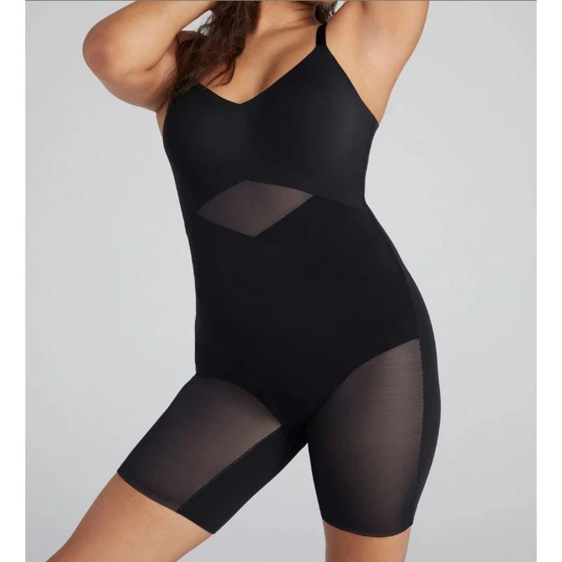 NWOT $129 Honeylove Mid-Thigh Bodysuit Shapewear Large Runway Black TPBS00010 NWOT $129 Honeylove Mid-Thigh Bodysuit Shapewear Large Runway Black TPBS00010