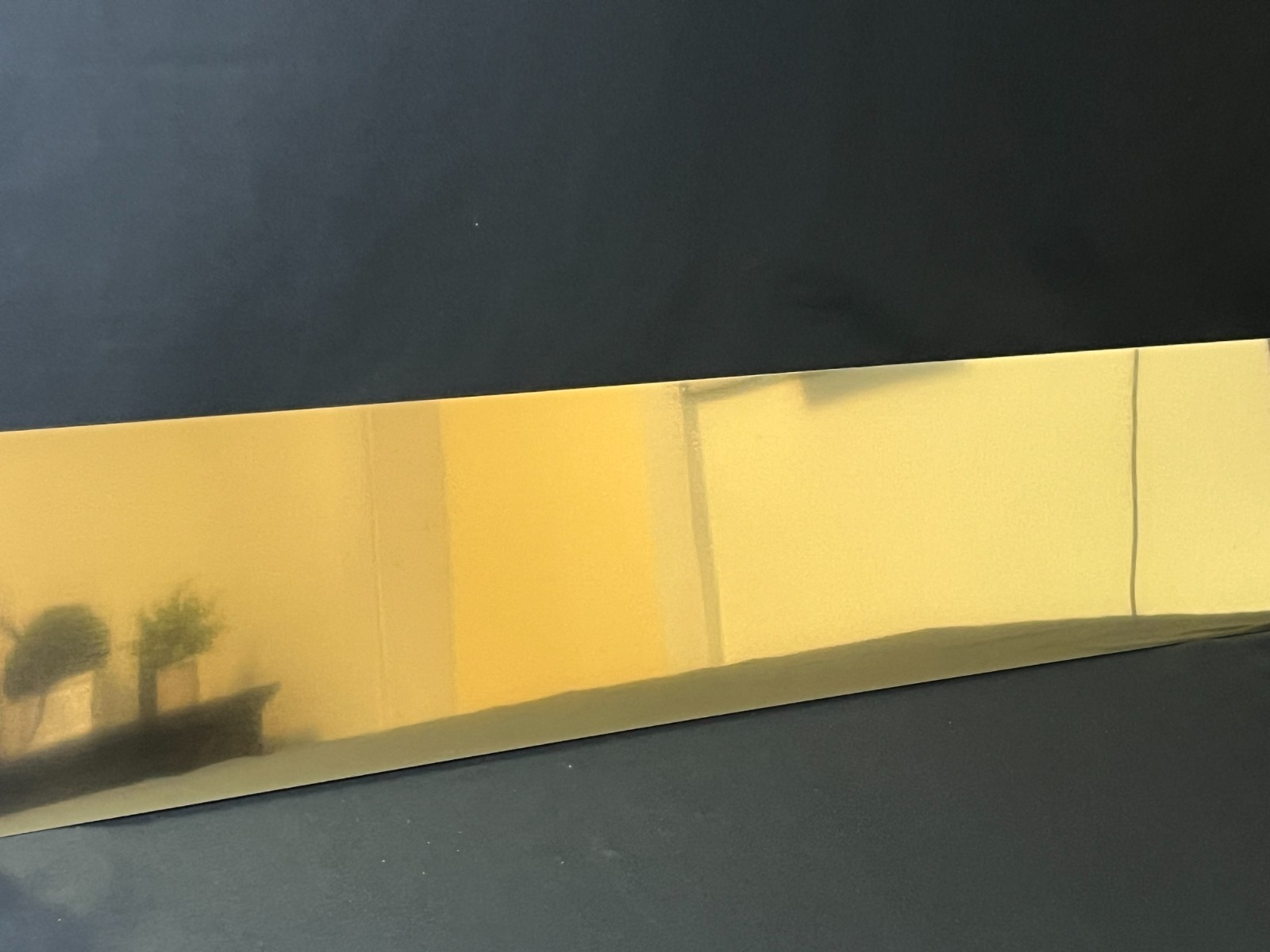 Metal Kick Plate, Polished Brass Finish, 3/64\
